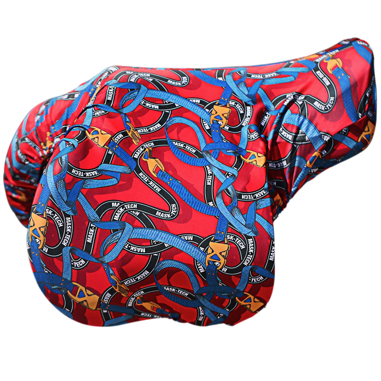 Harrison Howard Stretchy Saddle Cover Keep Saddle Scratch-And-Dust Free Multi-Prints Gp/Cc Saddle Cover-Entwined