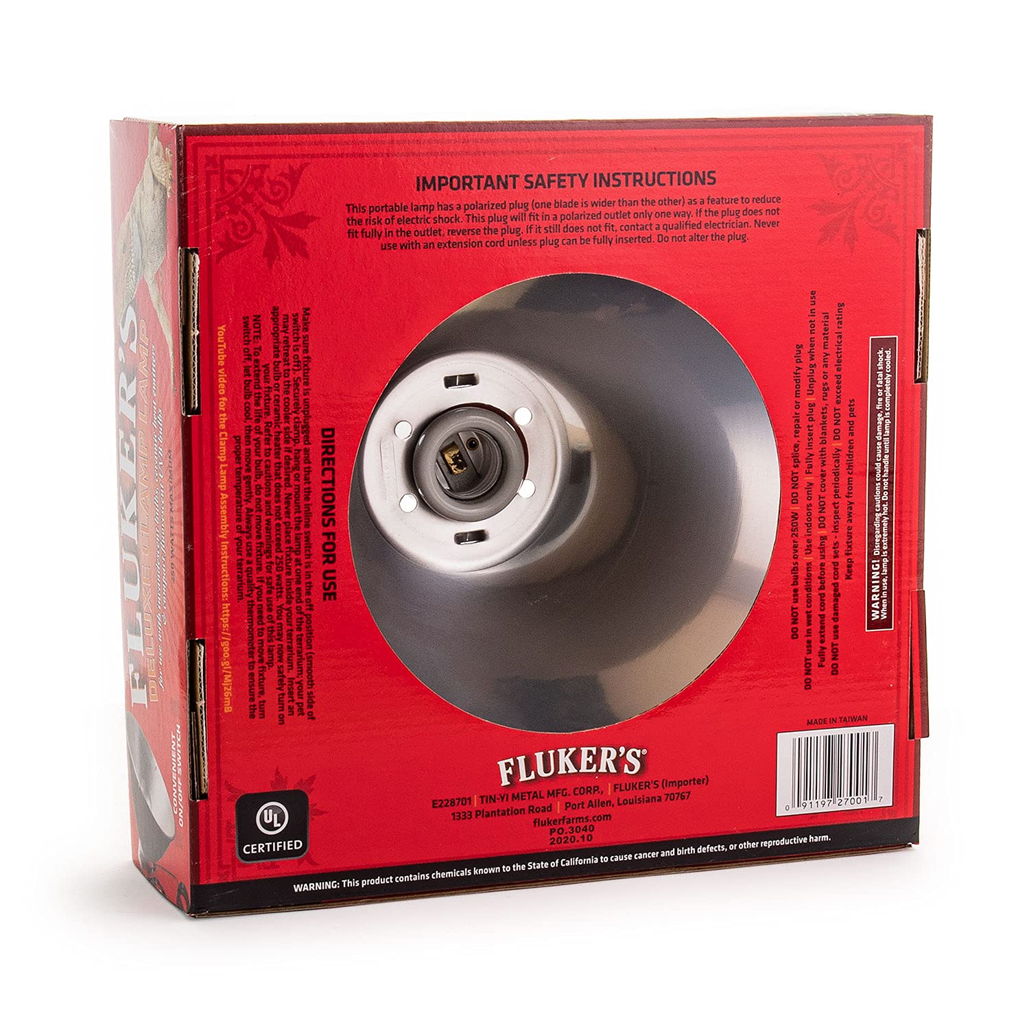 Fluker'S Repta-Clamp Lamp With Switch For Reptiles, 10'