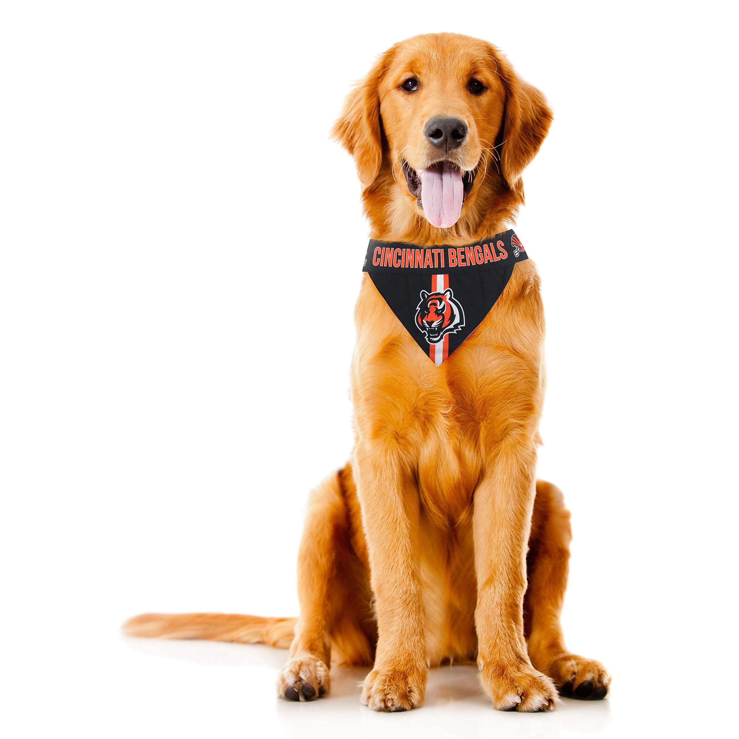 Littlearth Unisex-Adult Nfl Cincinnati Bengals Pet Bandana, Team Color, X-Large