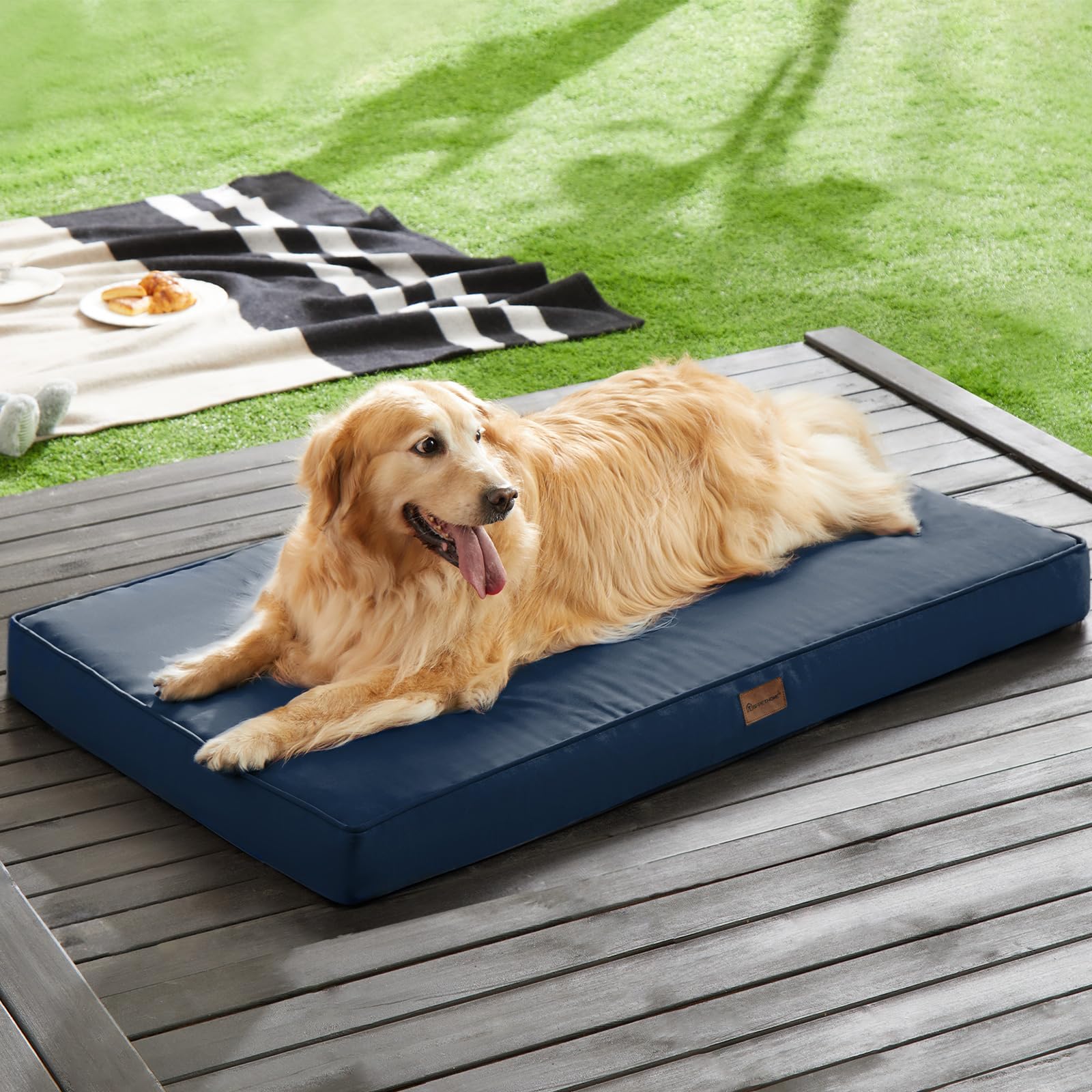 Bfpethome Outdoor Dog Beds For Large Dogs, Waterproof Dog Bed For Medium, Large, Extra Large Dogs, Orthopedic Dog Bed With Remov