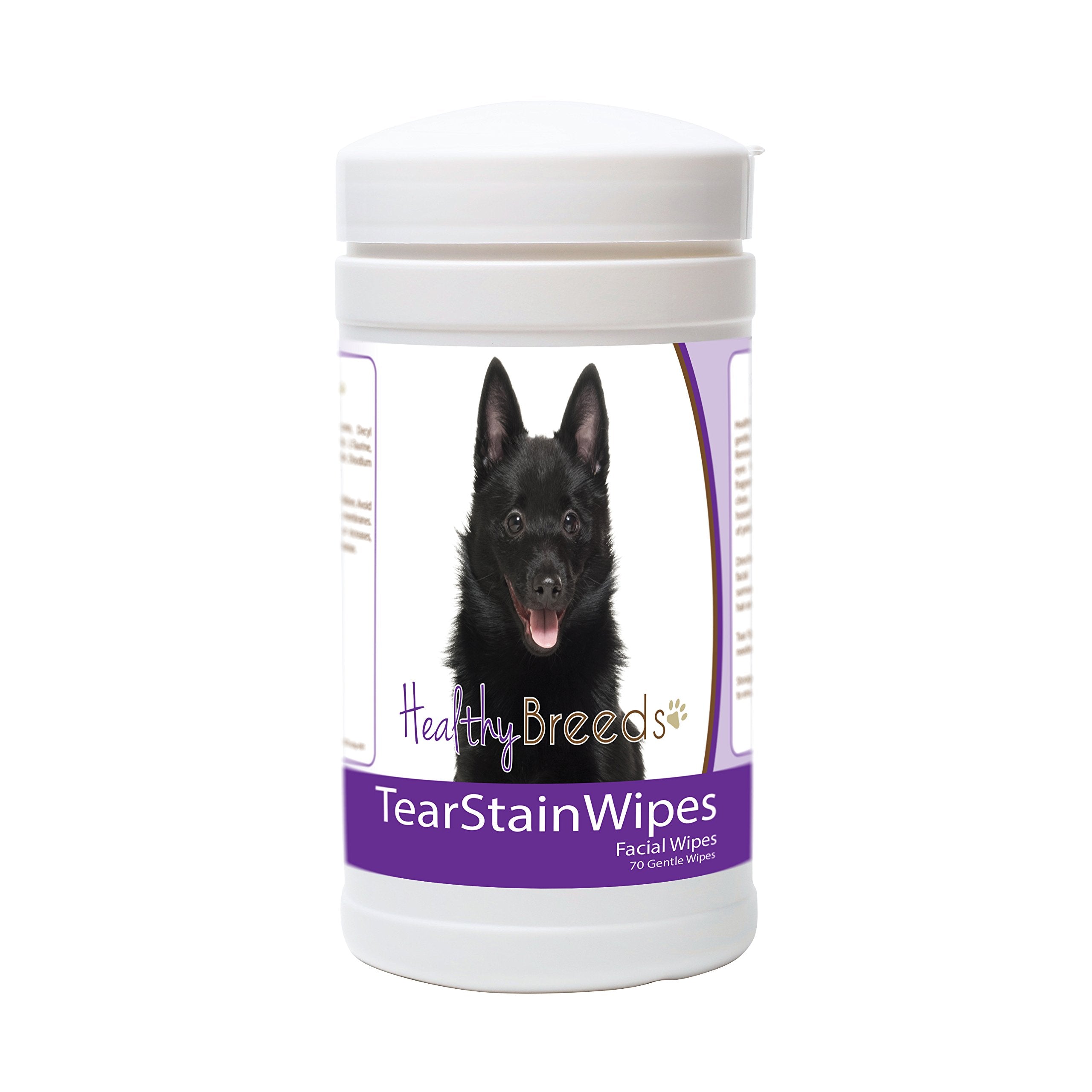 Healthy Breeds Schipperke Tear Stain Wipes 70 Count