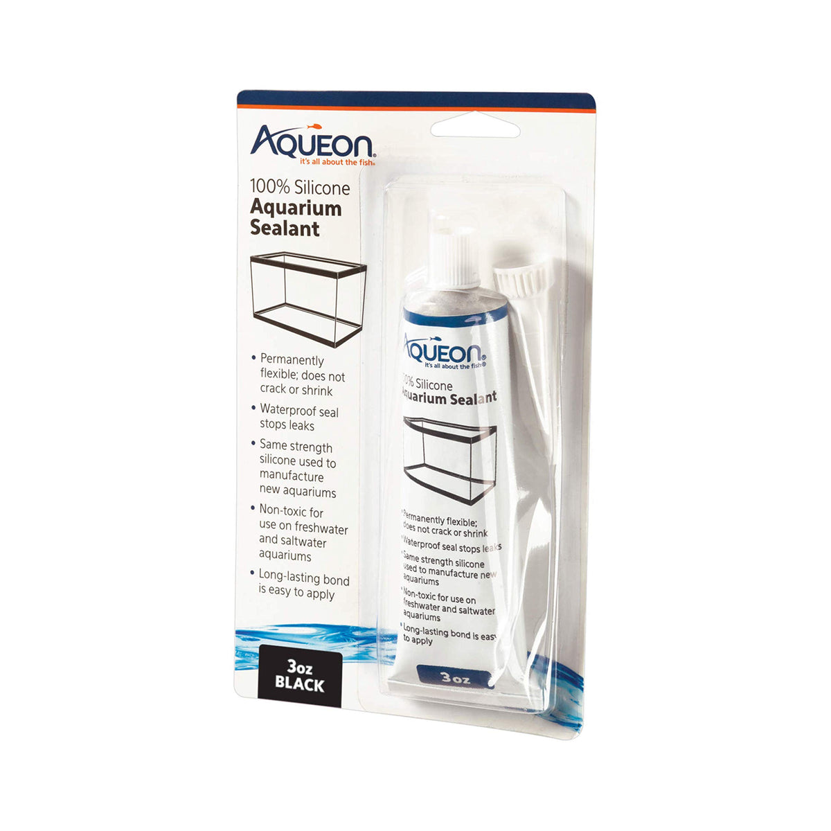 Aqueon Aquarium Silicone Sealant Black 3 Ounces