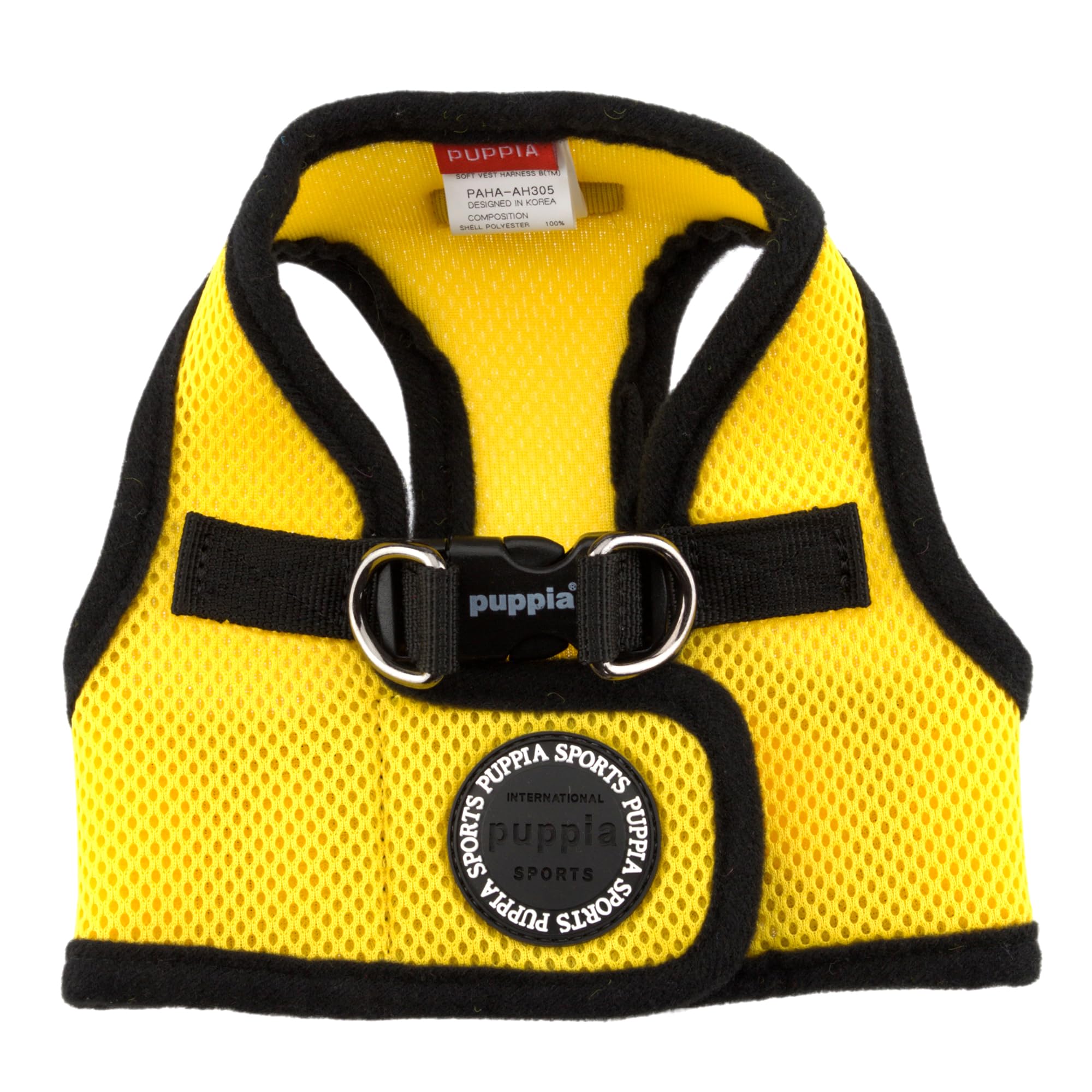 PUPPIA International Harness Soft B Vest, Medium, Yellow