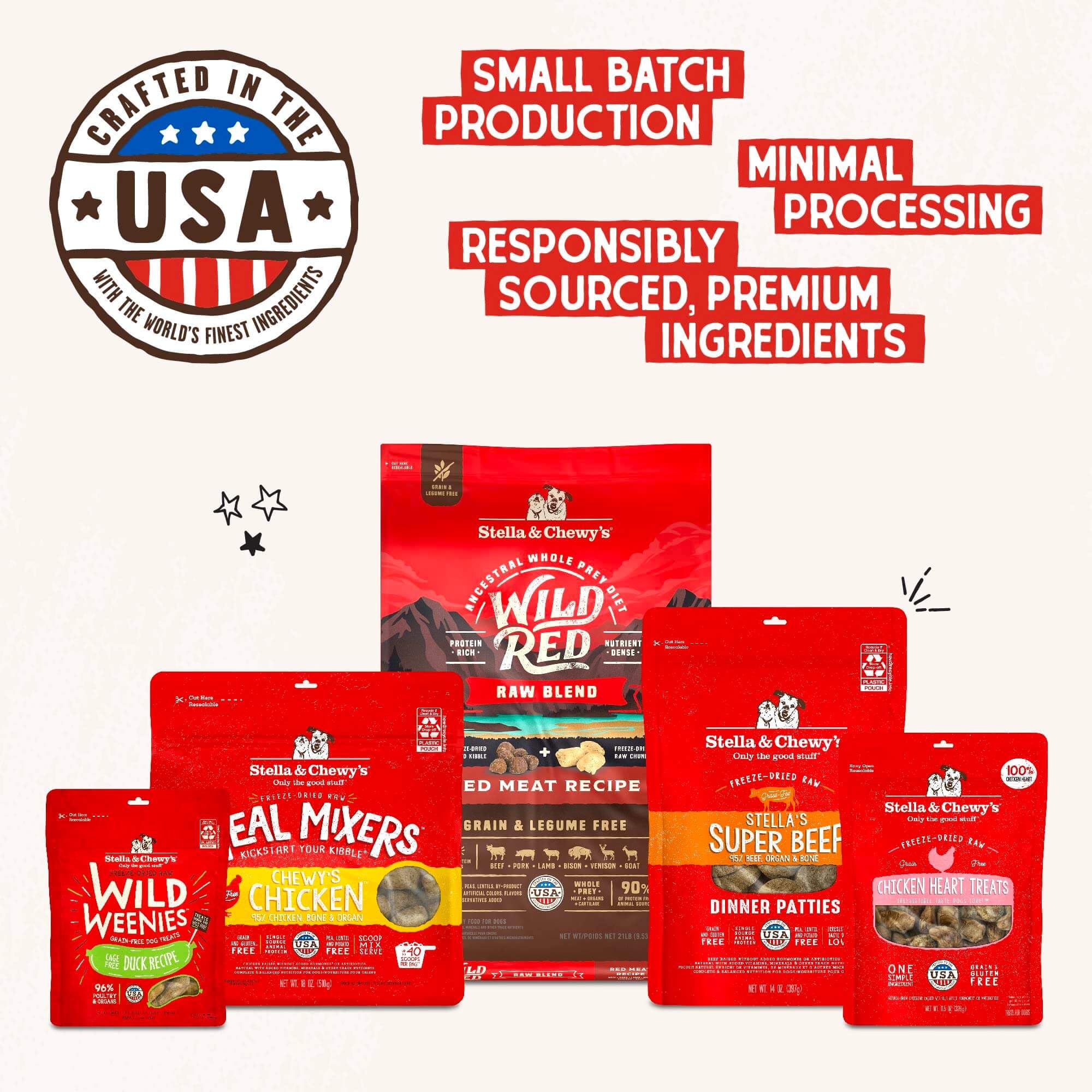 Stella & Chewys Stellas Shredrs Grass Fed Beef & Lamb Recipe in Broth, 2.8 oz Pouches (Pack of 12)