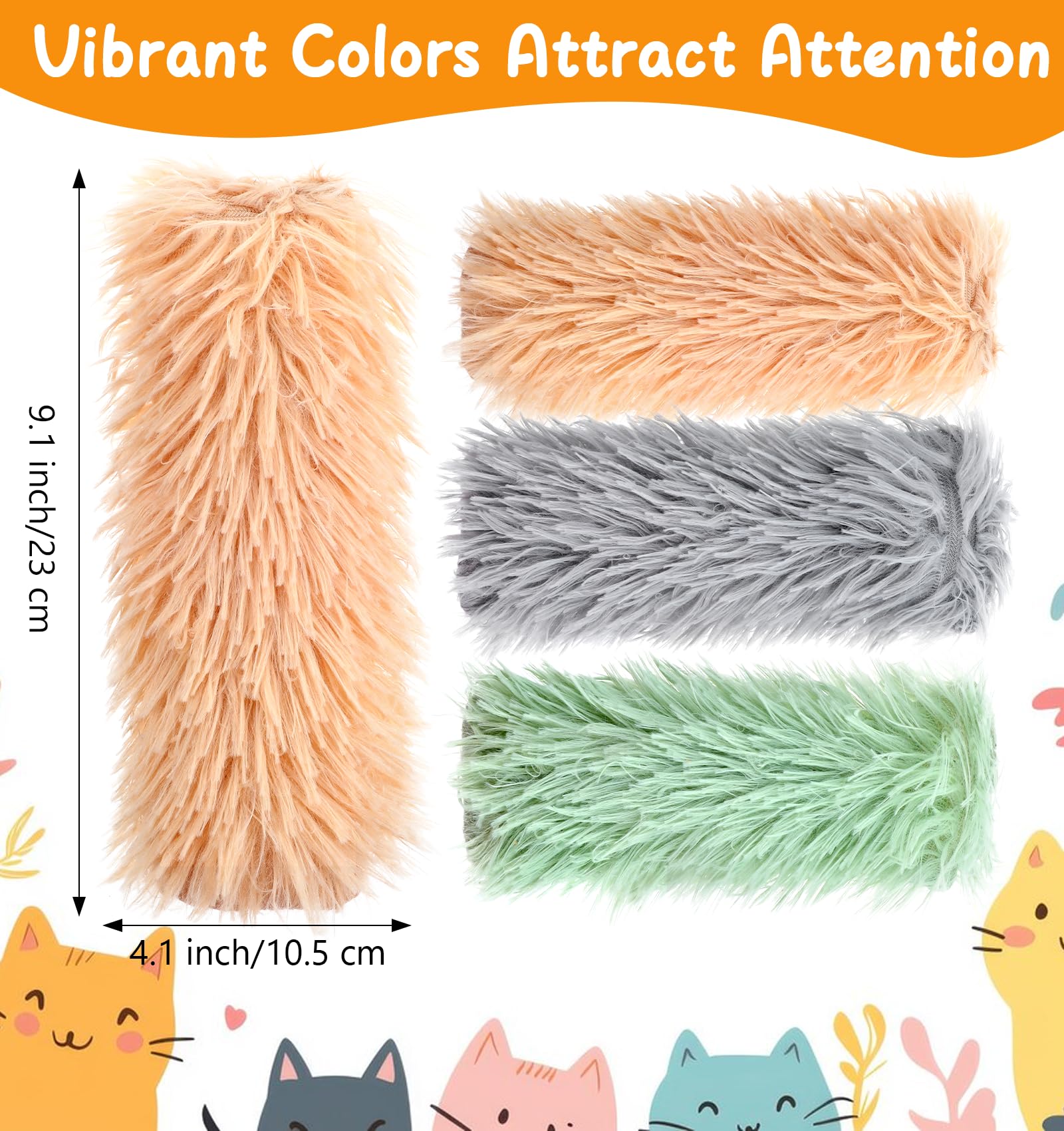 Valuebargain Interactive Cat Toys Pillows, 3 Pcs Of Plush Pillows With Crinkle Sound And Catnip, Interactive Fun For Indoor Kitt