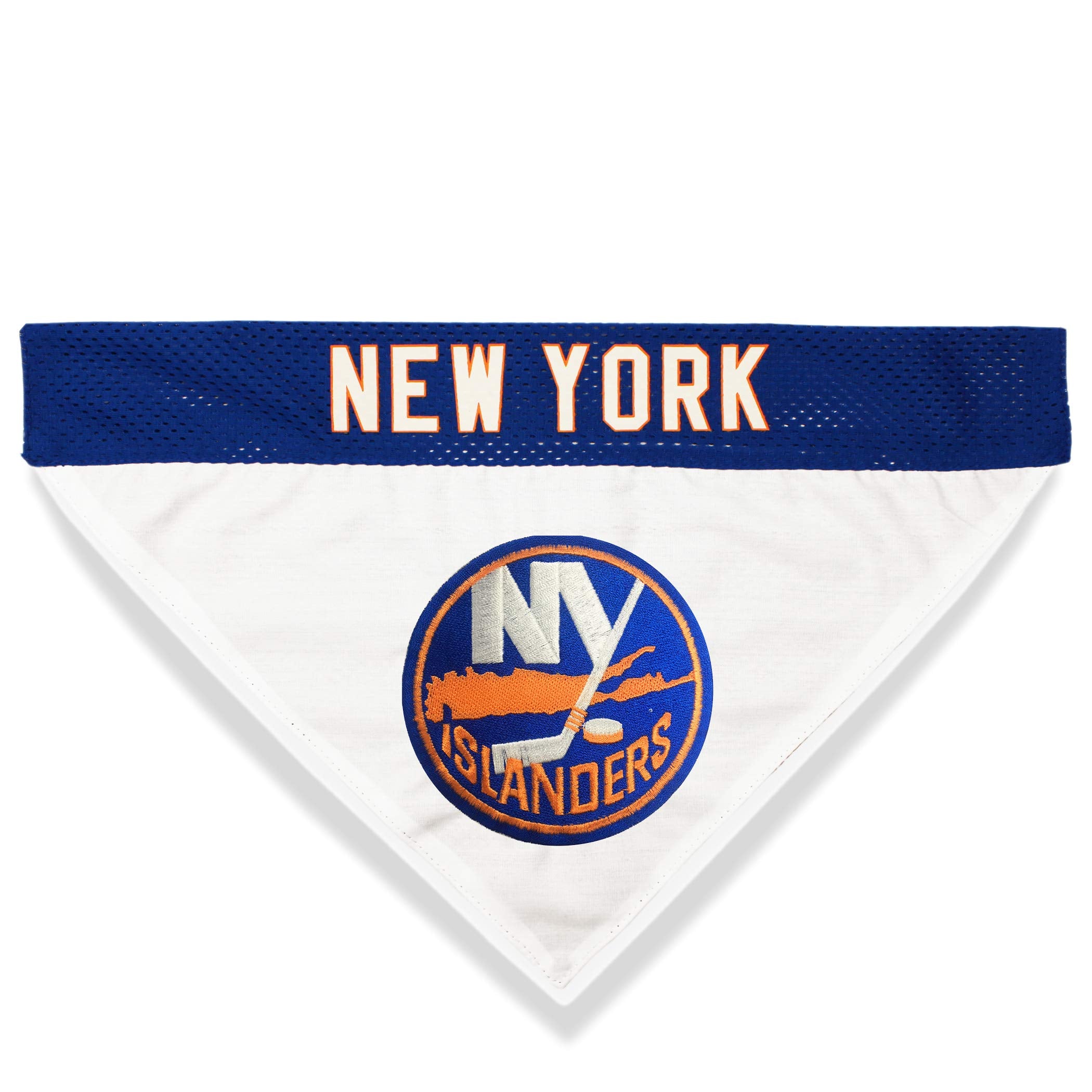 NHL NEW YORK ISLANDERS BANDANA for DOGS & CATS, Small/Medium. - Cute & Stylish Bandana! The Perfect HOCKEY FAN Scarf Bandana, gr