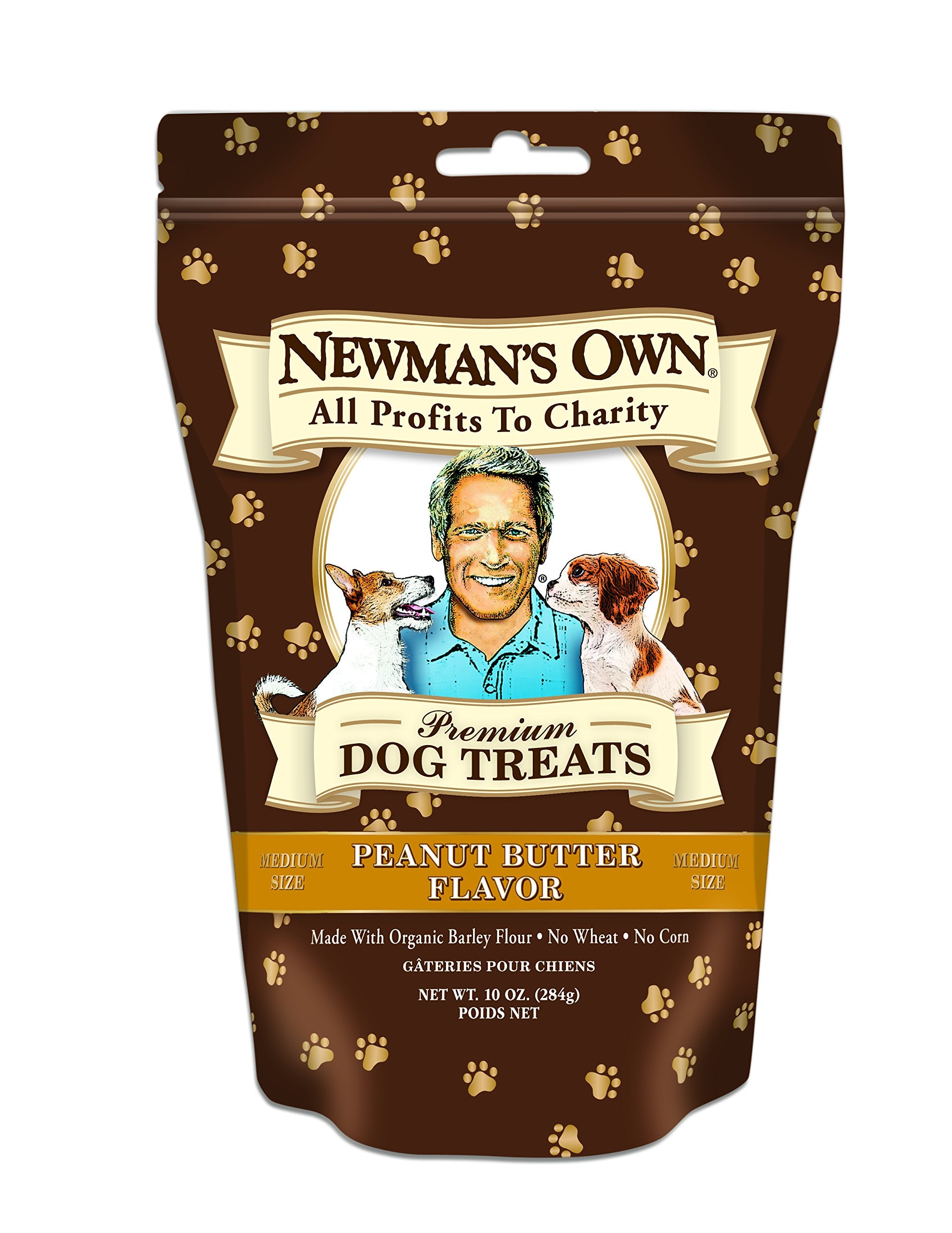 NewmanS Own Dog Biscuits, Peanut Butter Formula - Medium, 10-Oz. (Pack Of 6)