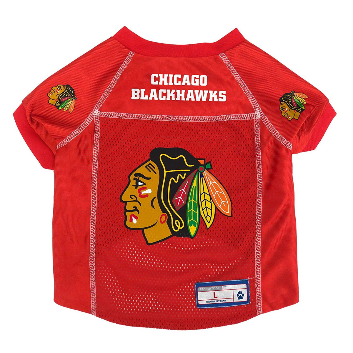 Littlearth Unisex-Adult Nhl Chicago Blackhawks Basic Pet Jersey, Team Color, X-Small