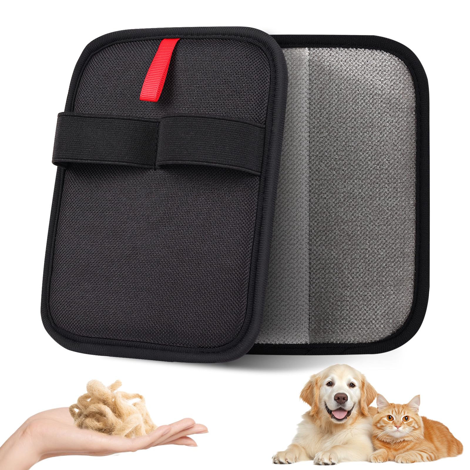 Verdevilla Pet Hair Remover, Electrostatic Pet Hair Removal Gloves, Reusable Cat & Dog Hair Remover For Couch, Furniture, Carpet