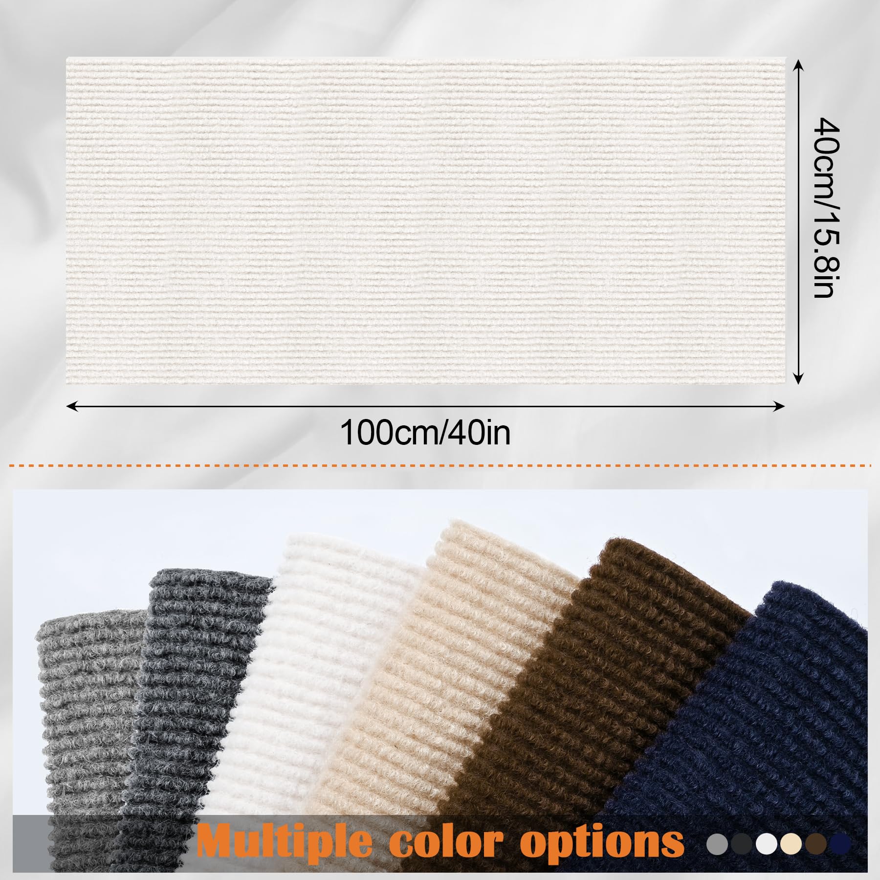 Inchoco Cat Scratch Furniture Protector - 40'' X 15.8'' Trimmable Self-Adhesive Cat Claws Scratching Pads, Sisal Diy Climbing Co