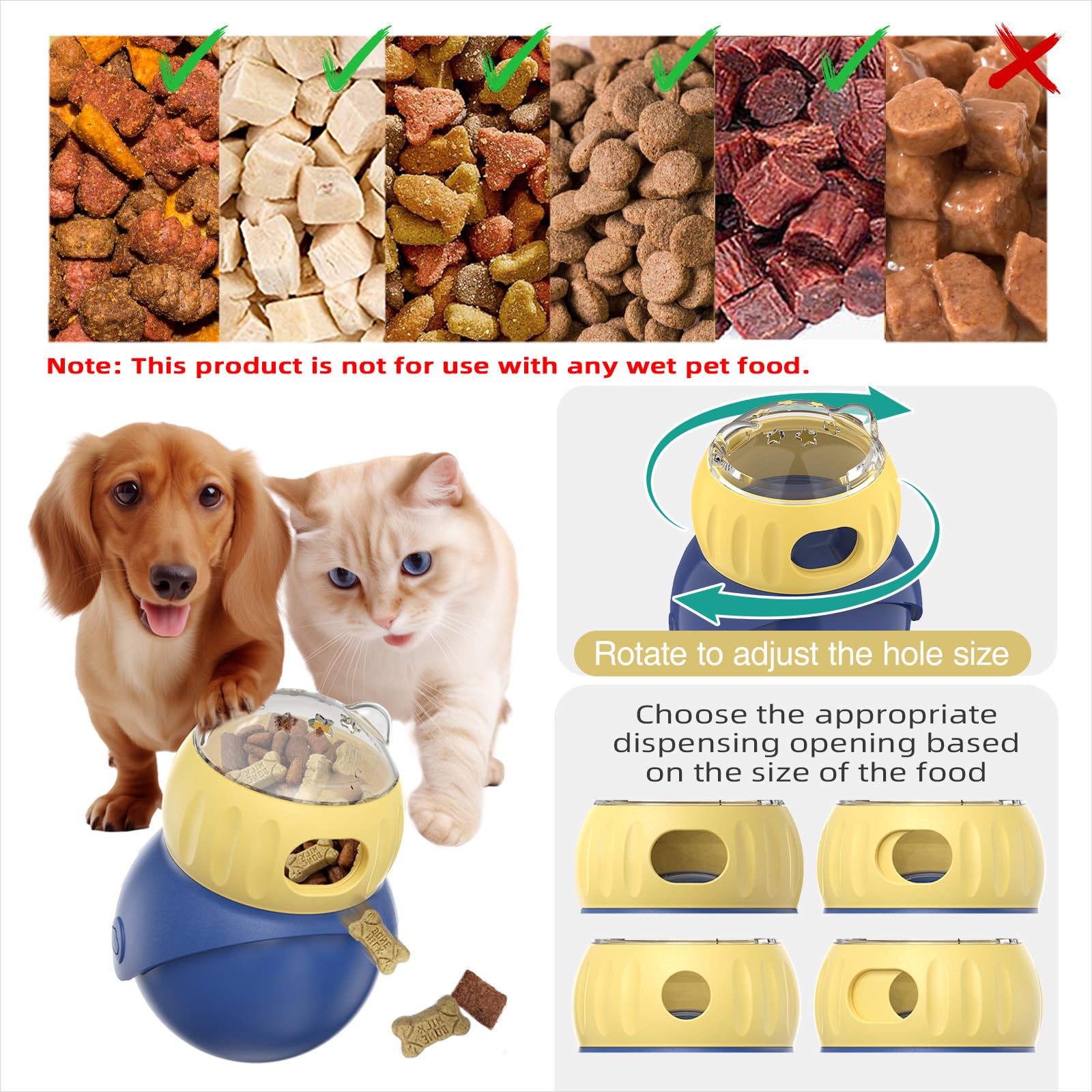 AIERSA Interactive Puzzle Toys Dogs, Dog Enrichment Toys to Keep Them Busy, Dog Treat Dispensing Toy for Mental Stimulation, Ext