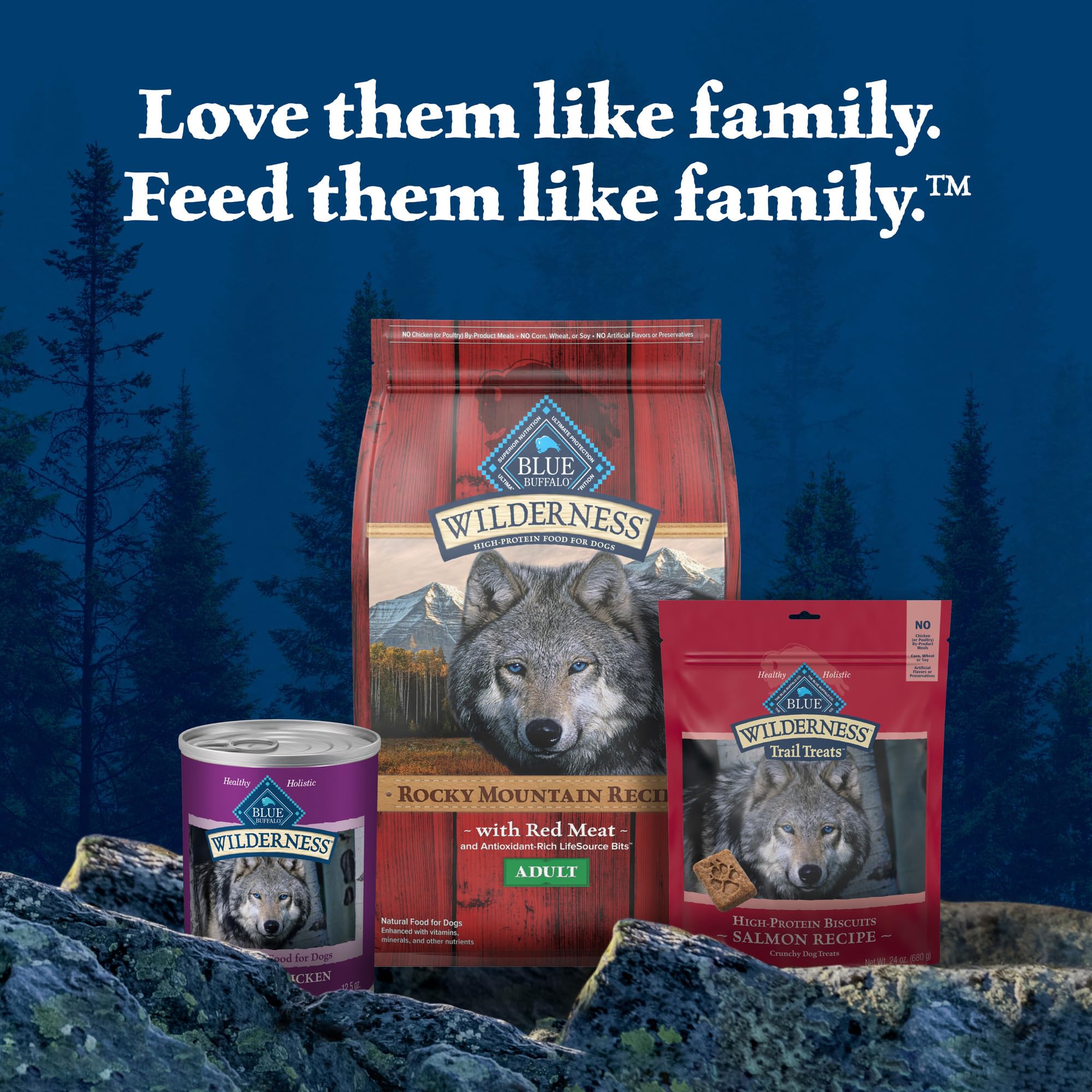 Blue Buffalo Wilderness Adult Wet Dog Food, High-Protein & Grain-Free, Made with Natural Ingredients, Beef & Chicken Grill, 12.5