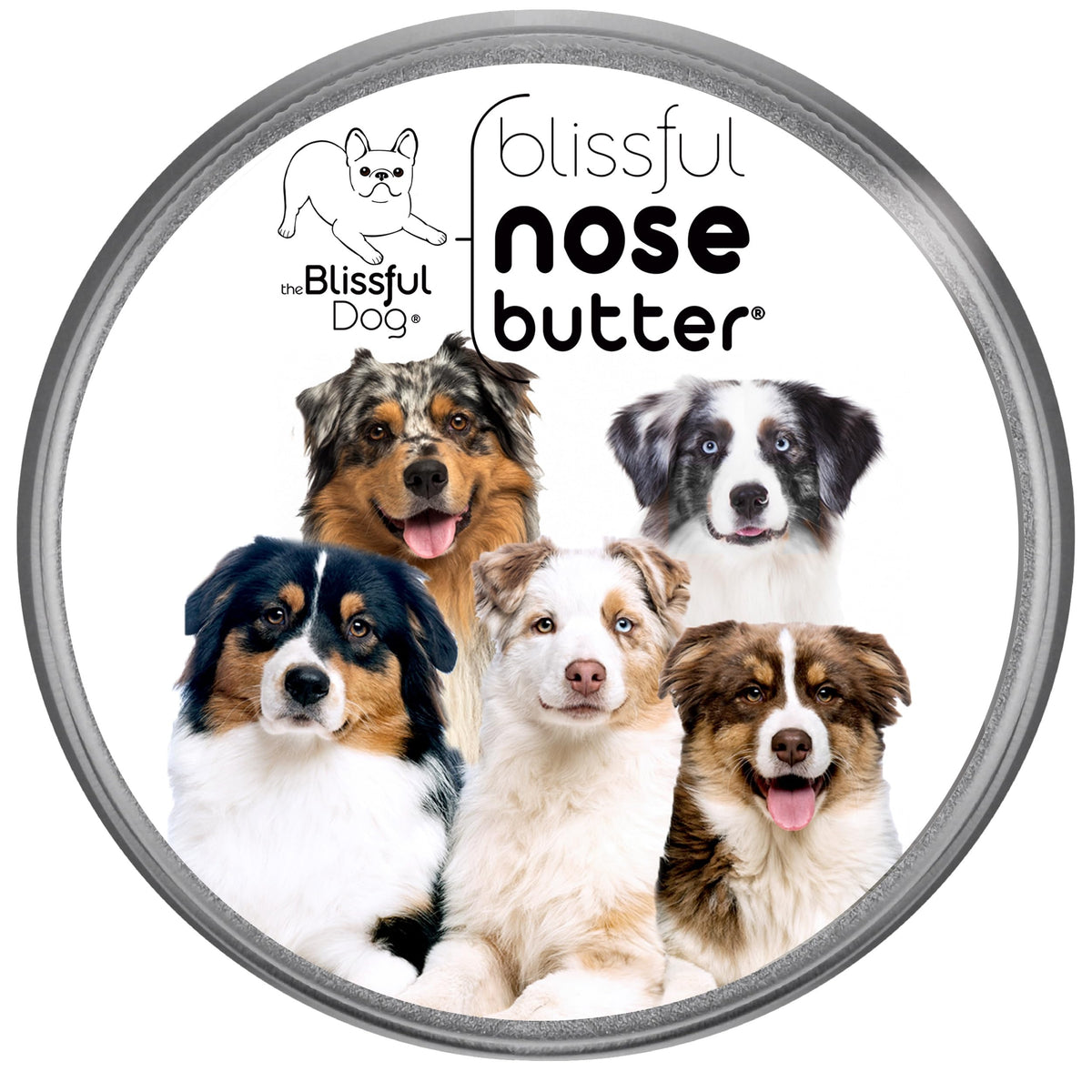 The Blissful Dog Australian Shepherd Nose Butter, Versatile Dog Nose Balm For Dry Nose, Handcrafted Nose Moisturizer, Easy-To-Ap