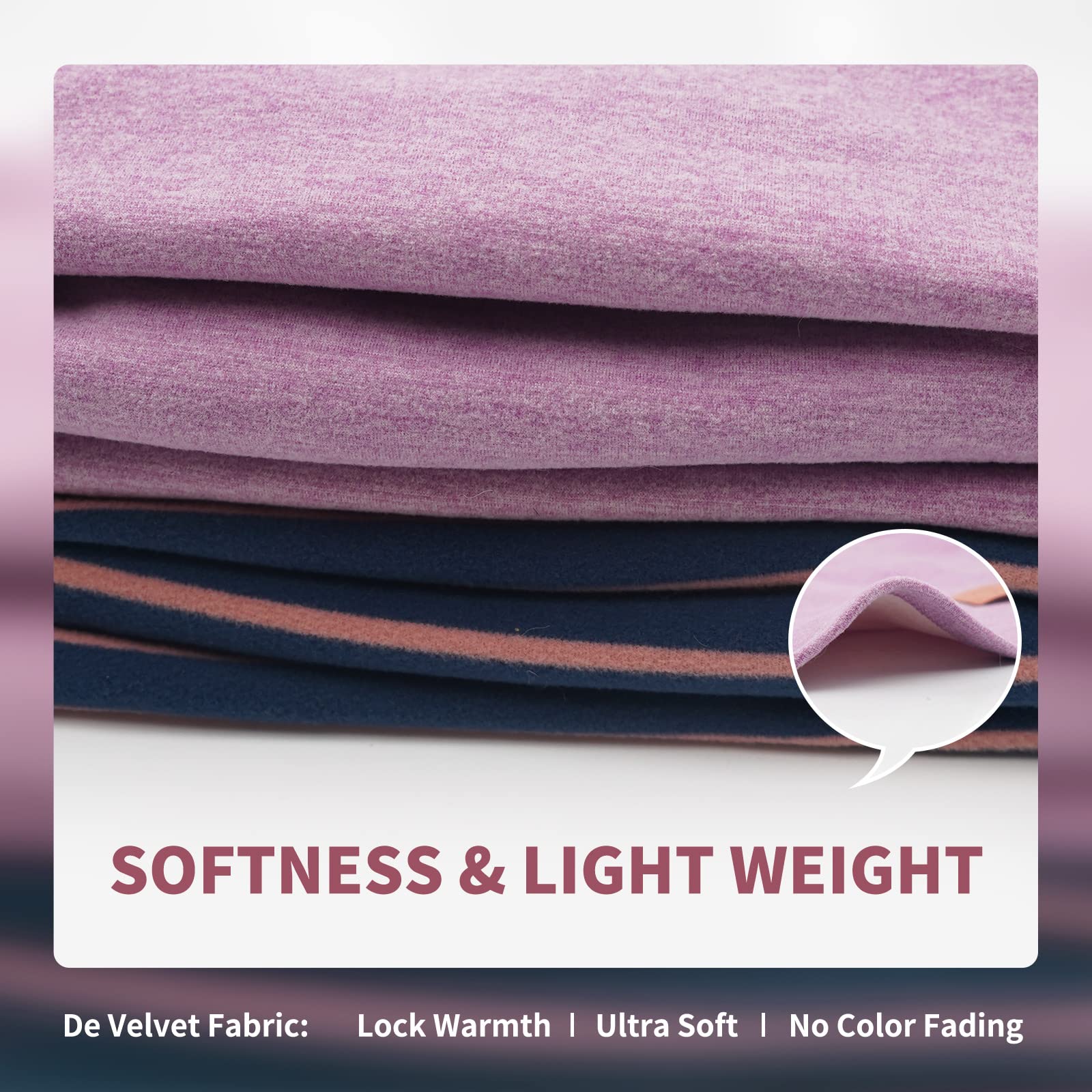 Kyeese 2Pack Dog Coat Turtleneck Stretchy Dog Sweater Super Soft Dog Cold Weather Coat For Small Dogs In Sleeveless Design, Purple,M