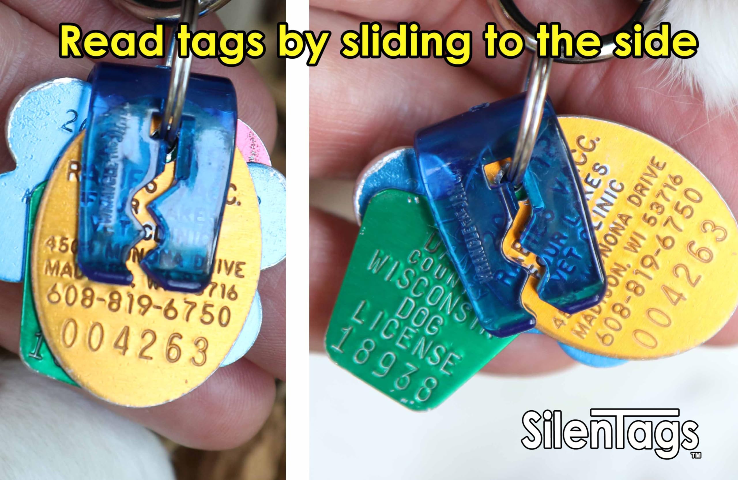 Silentags Pet Tag Silencer With Tag Ring Included