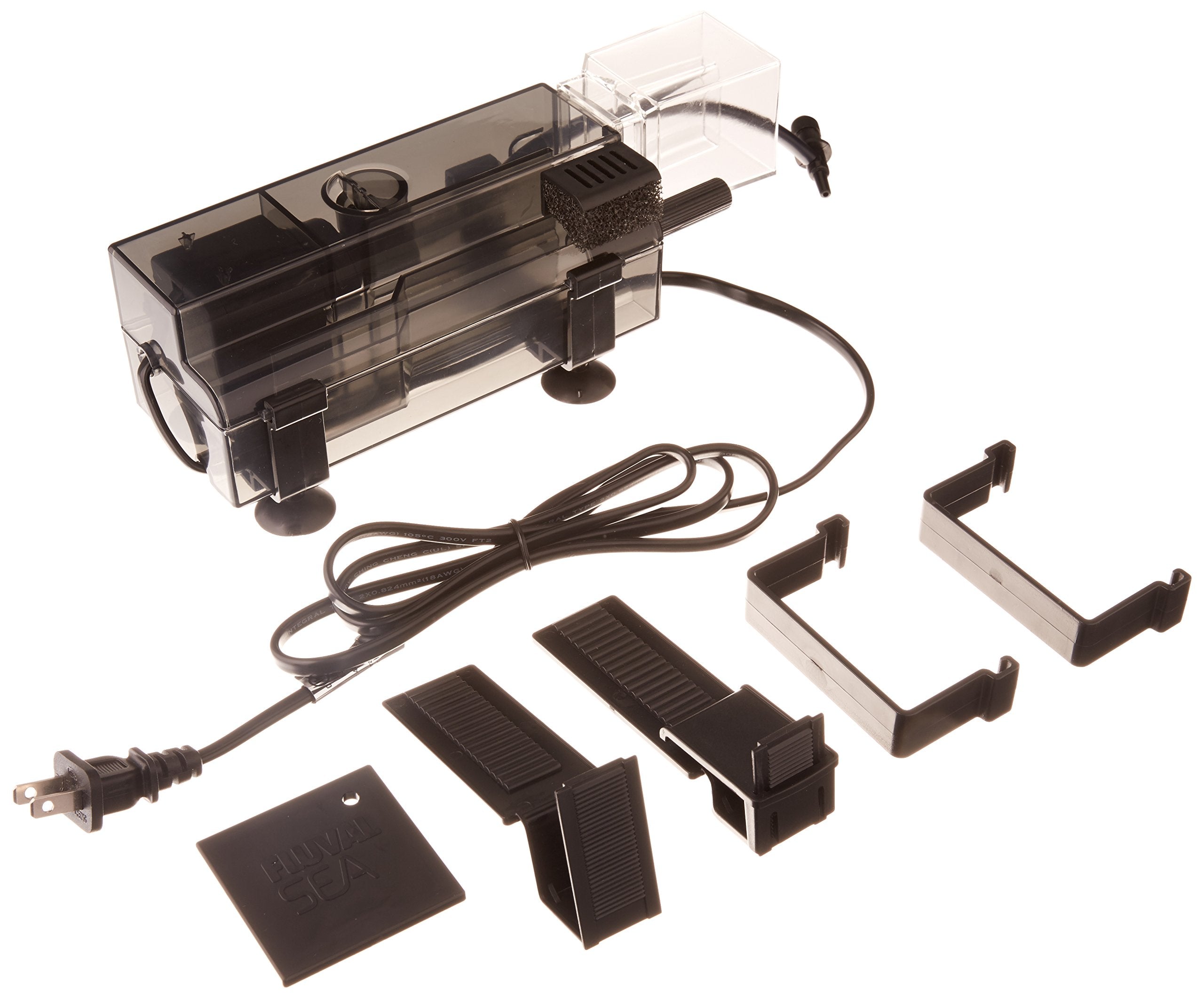 Fluval Sea Mini Protein Skimmer, 5-20 Gallon, Black, 14324 (6-Piece Set)