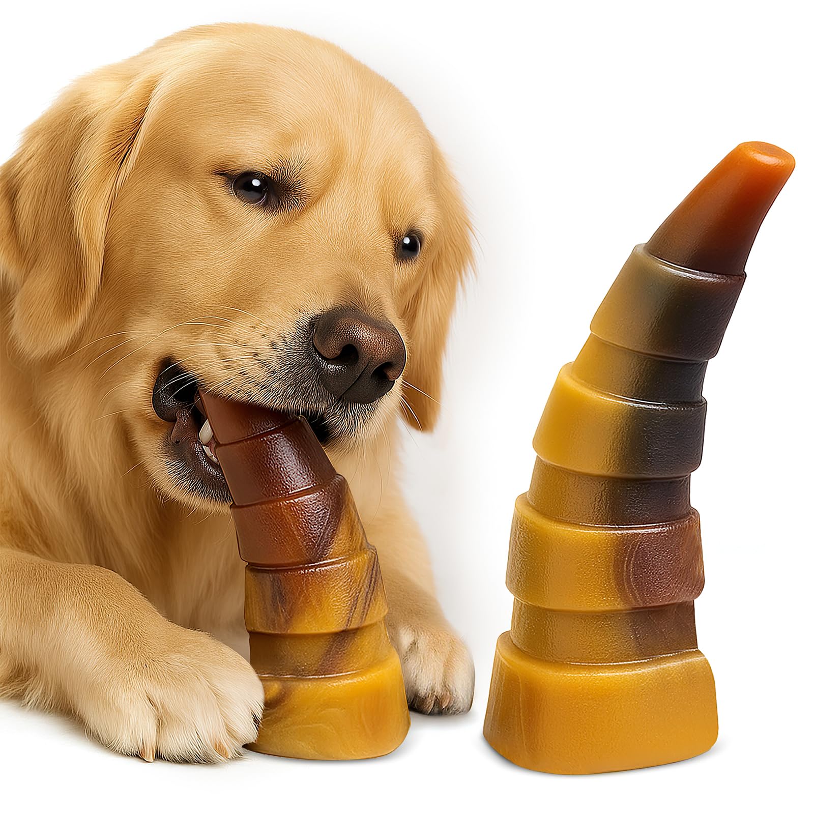 WOWBALA Dog Chew Toy Aggressive Chewers - 2 Pack Indestructible Dog Toys - Tough Dogs Toy to Keep Them Busy - Pet Toys for Mediu
