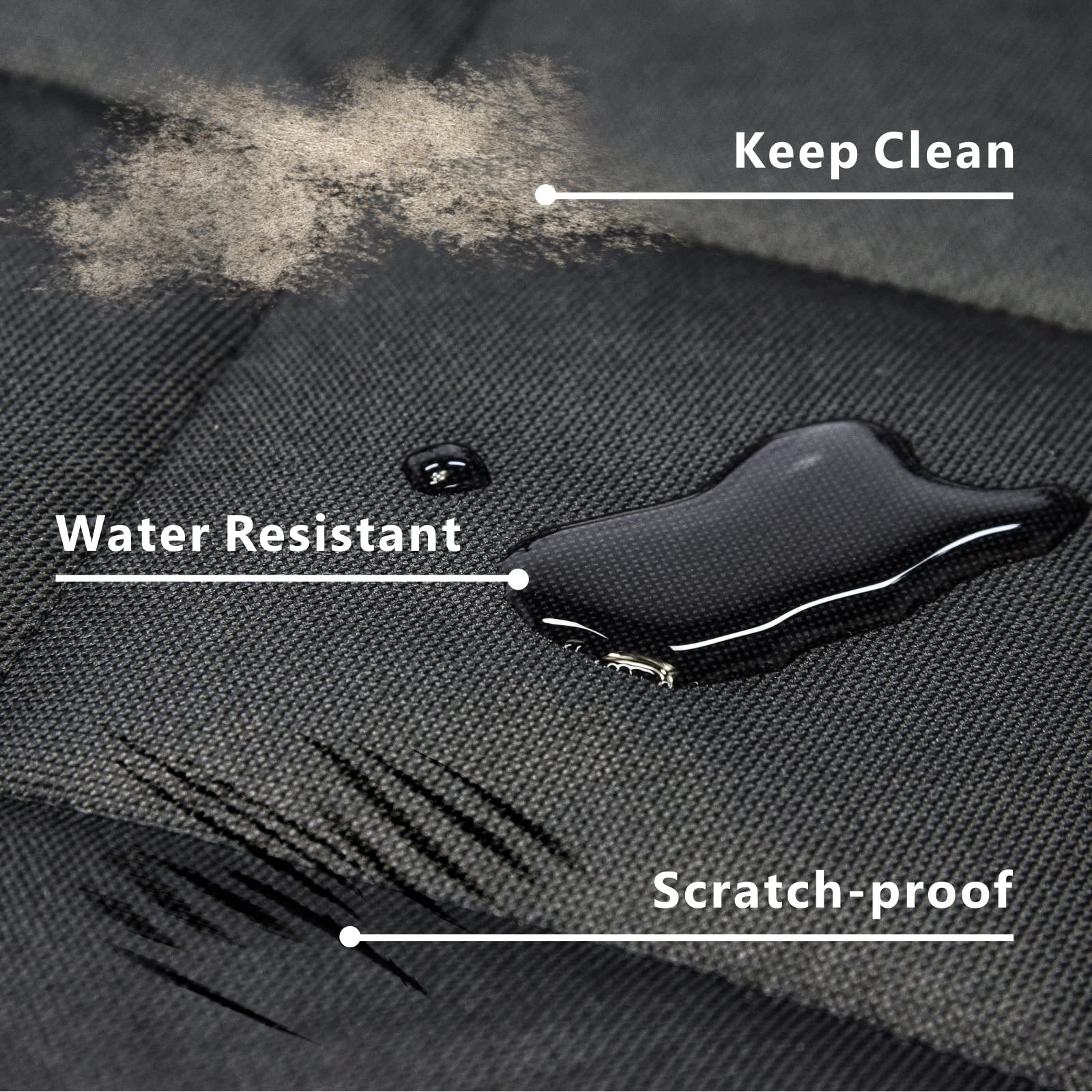 F-Color Suv Cargo Liner For Dogs - Waterproof Pet Cargo Liner, Comfort Dog Cargo Cover With Bumper Flap Protector, Scrachproof L