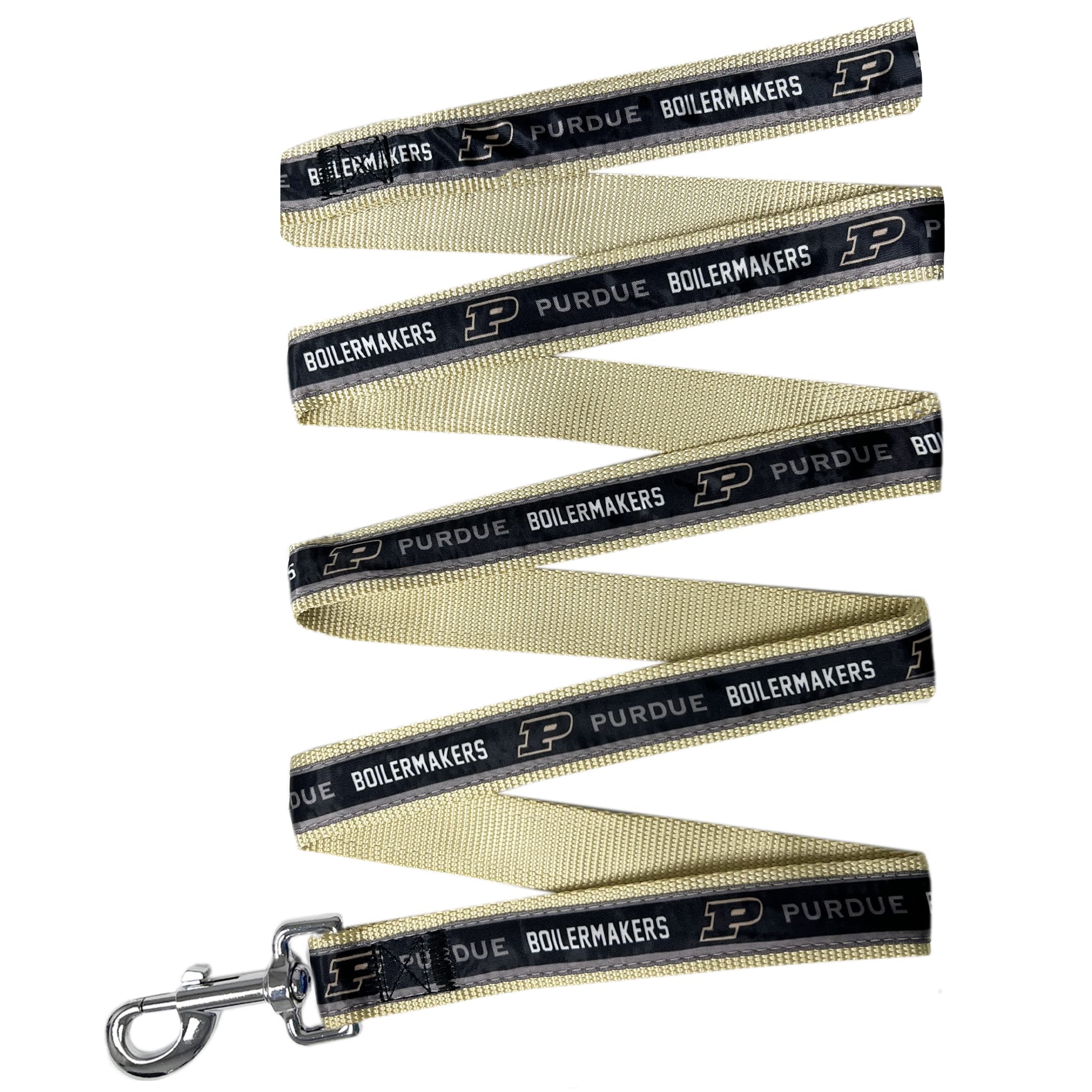 Ncaa Pet Leash, Large, Purdue Boilermakers, Dog Leash, Shiny & Colorful Leash For Dogs & Cats Licensed By The Ncaa, New Version