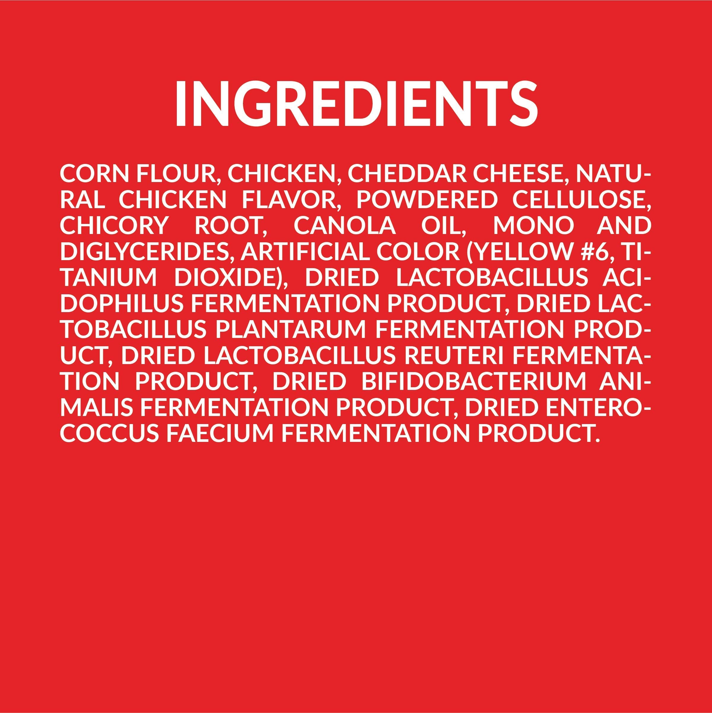 Pup Corn Plus - Puffed Dog Treats with Prebiotics and Probiotics - Chicken & Cheddar Cheese (16oz) - Made in USA