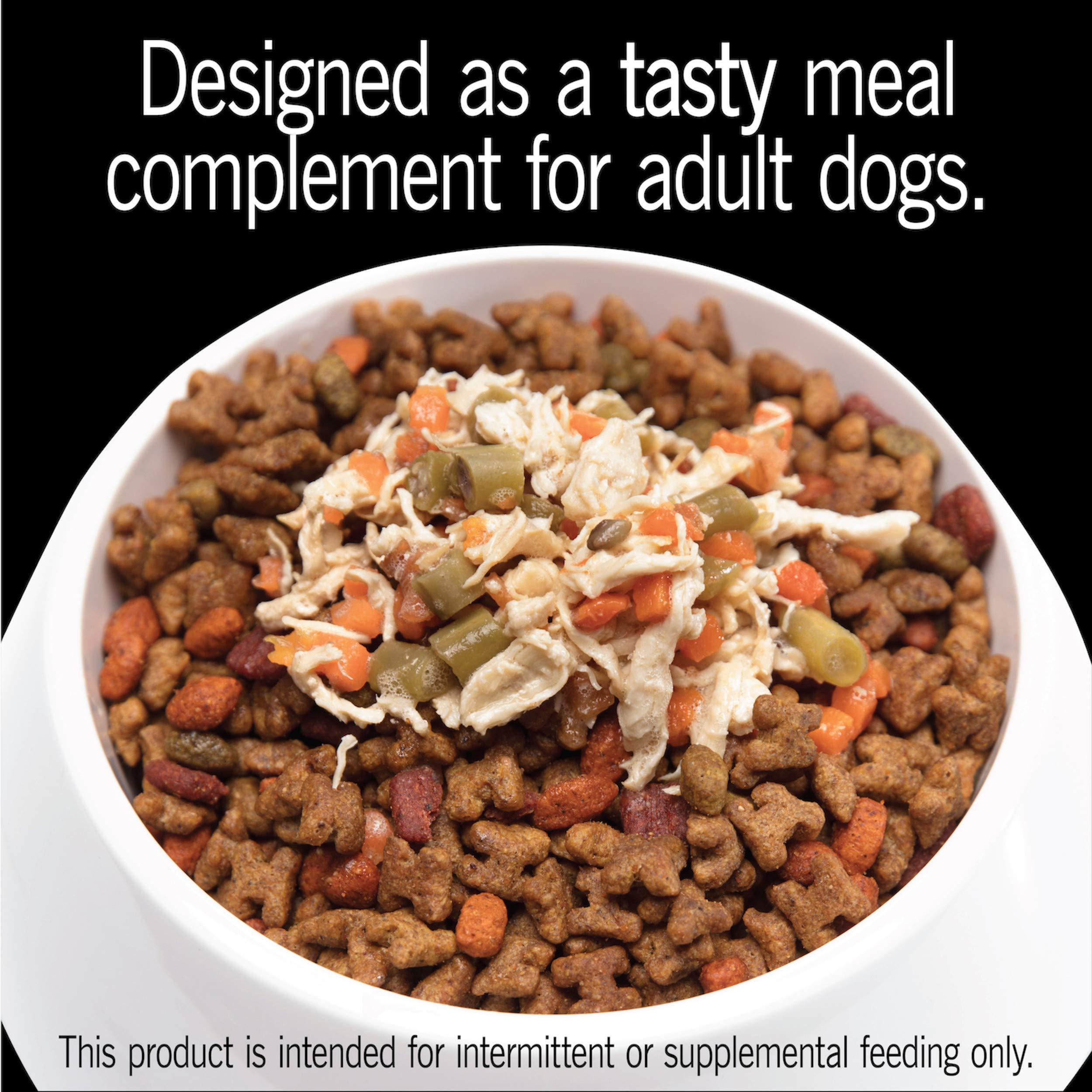 Cesar Simply Crafted Adult Wet Dog Food Meal Topper, Chicken, Carrots & Green Beans, 1.3oz. (10 Count, Pack of 1)