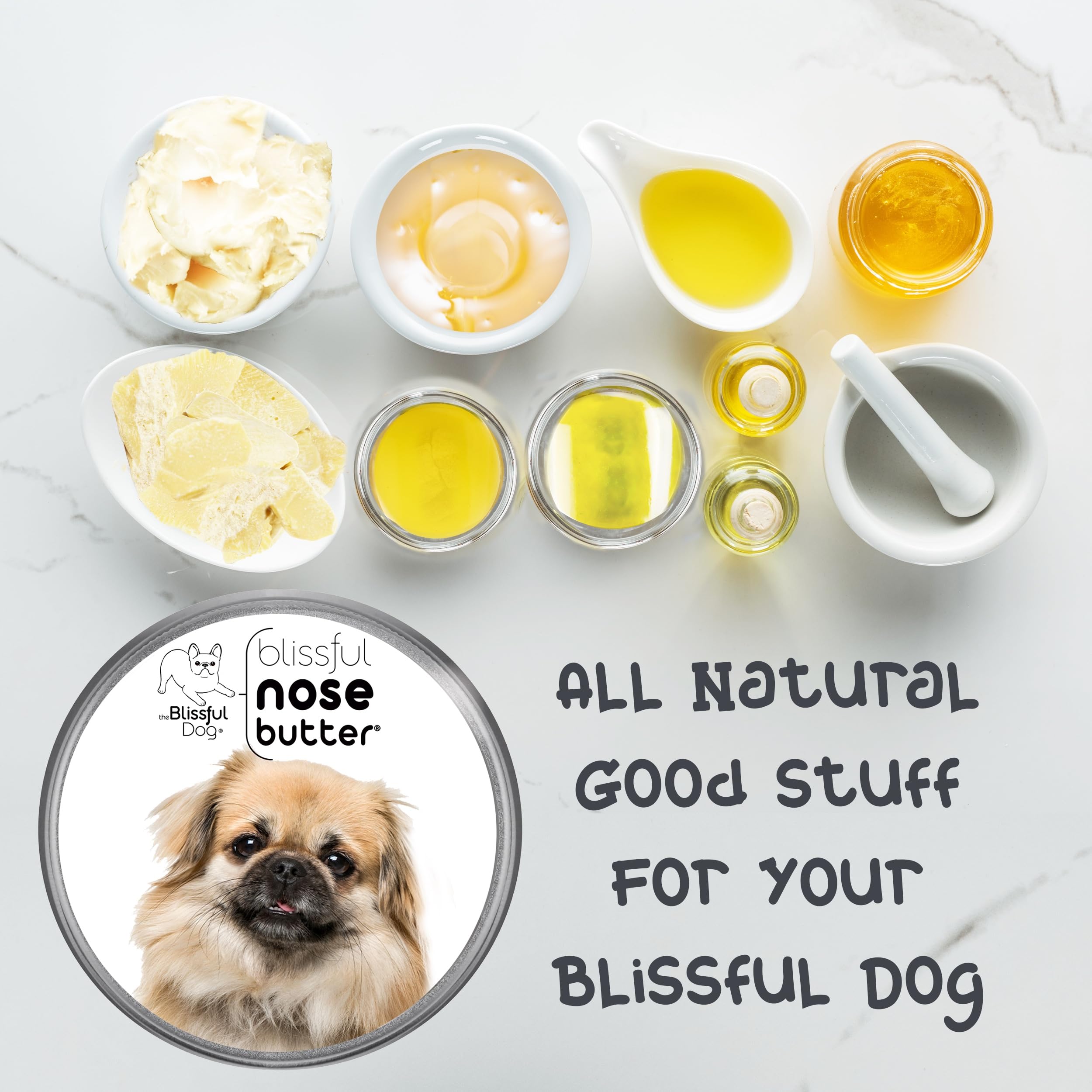 The Blissful Dog Tibetan Spaniel Unscented Nose Butter - Dog Nose Butter, 2 Ounce