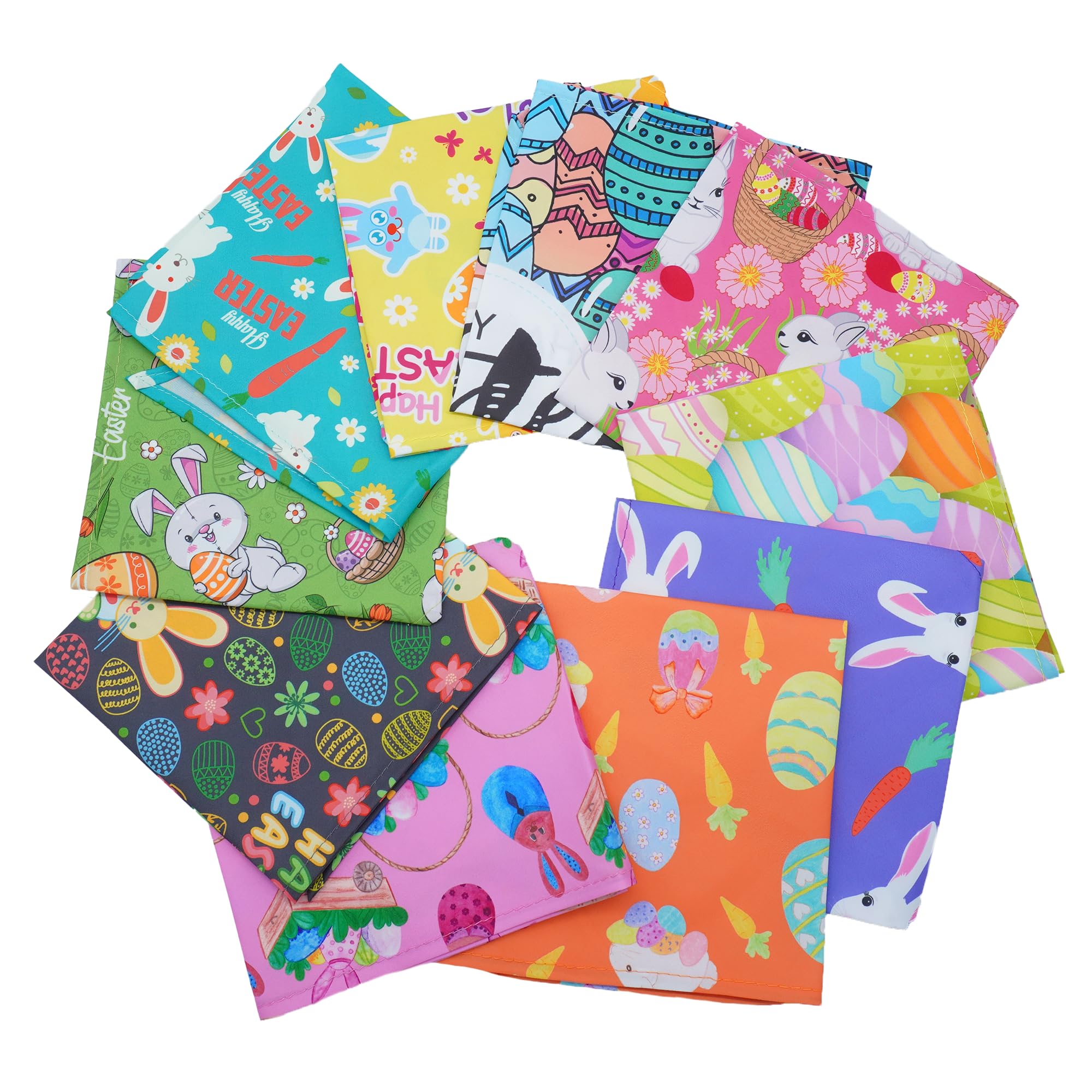 JpGdn 10PCS Easter Dog Bandanas for Medium Dogs Triangle Bibs Scarves Boys and Girls Grooming Accessorie