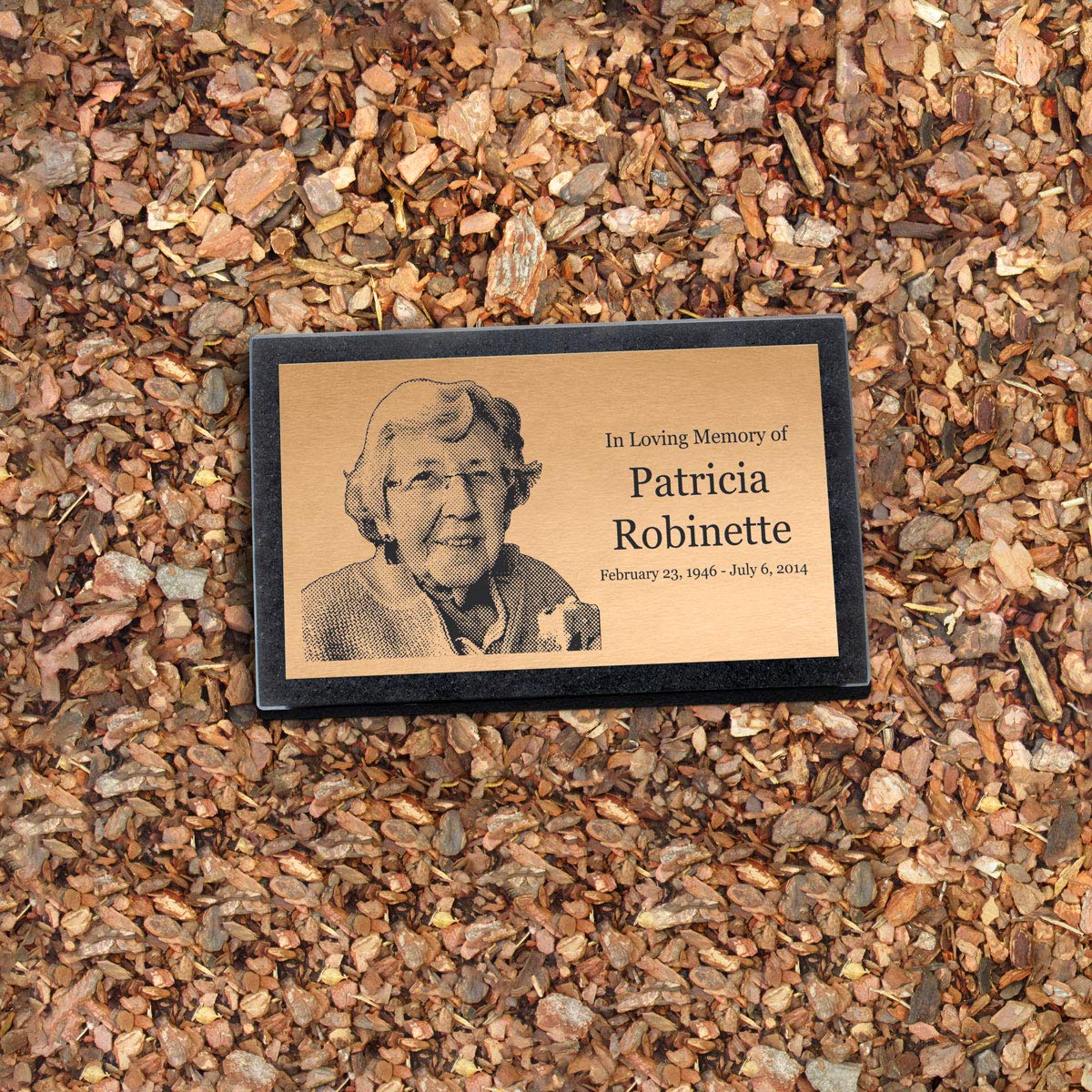 Bronze And Granite Memorial Headstone - Makers For Lost Family Members, Infants, Loved Ones, Friends, Dogs, Cats, And Other Fami