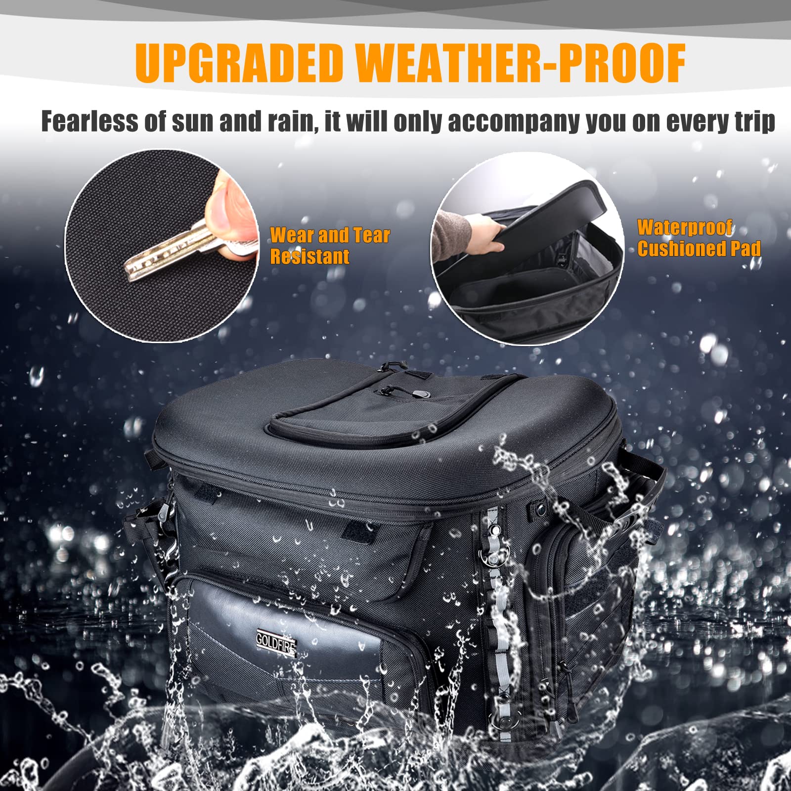 Hutexico Motorcycle Dog Carrier, Portable Pet Carrier Pet Travel Bag Cat Carrier Bag For Harley Street Glide Road King Touring T