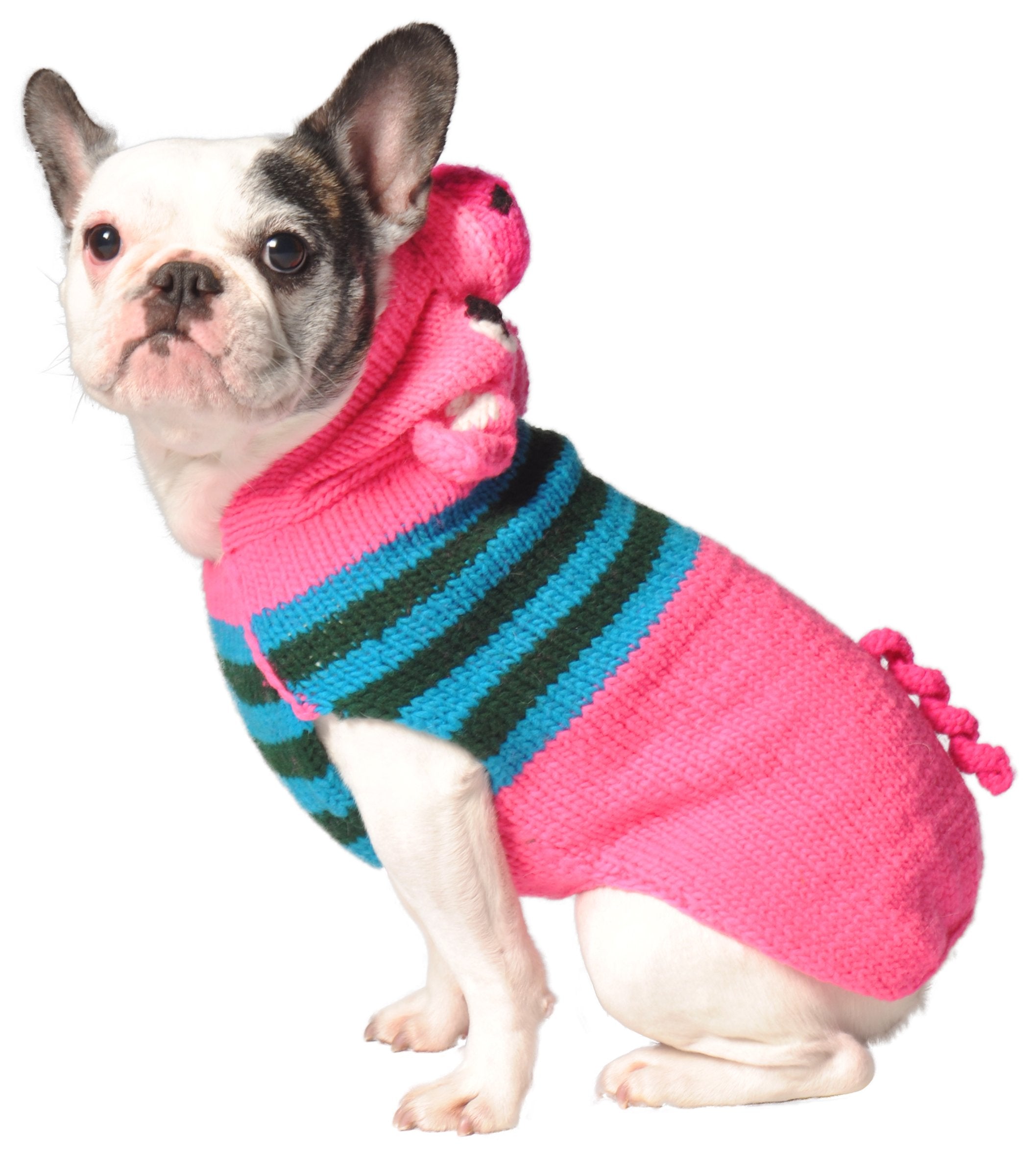 Chilly Dog Pink Piggy Hoodie Sweater, Small