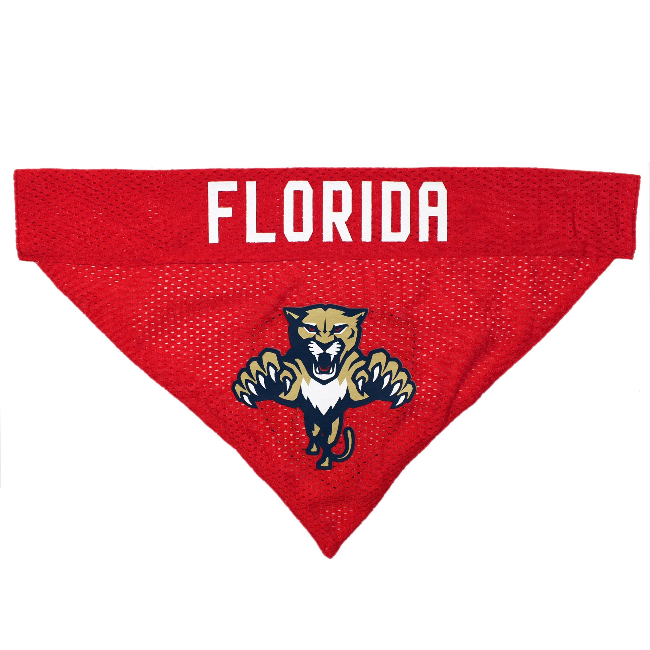 NHL FLORIDA PANTHERS BANDANA for DOGS & CATS, Small/Medium. - Cute & Stylish Bandana! The Perfect HOCKEY FAN Scarf Bandana, grea
