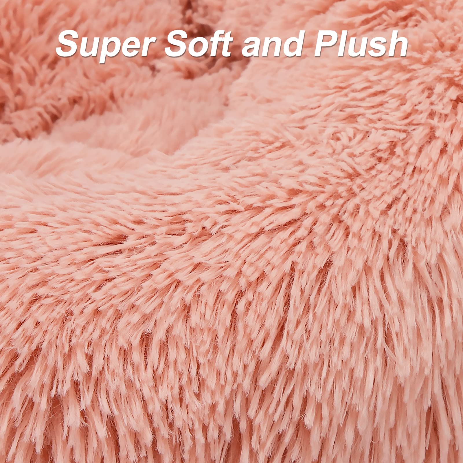 Mixjoy Orthopedic Dog Bed Comfortable Donut Cuddler Round Pet Beds Ultra Soft Washable Dog And Cat Cushion Bed (20''/23''/30'')