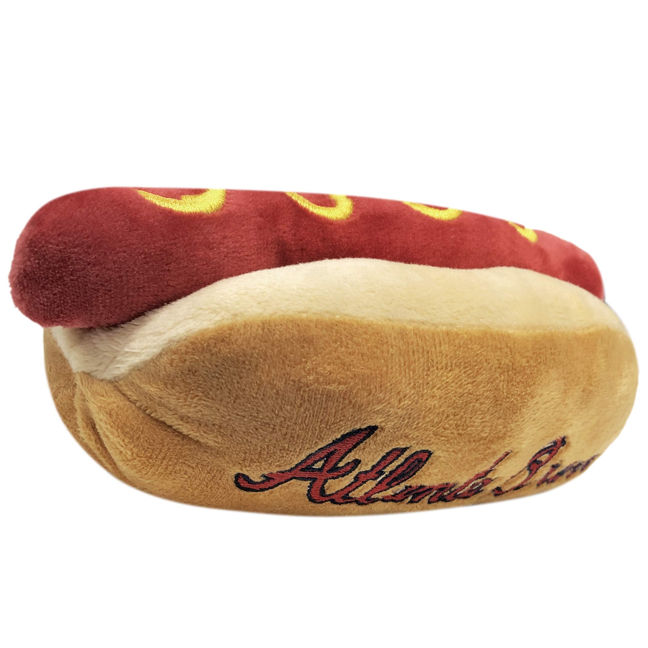 Mlb Atlanta Braves Plush Dog Toys - Stadium Theme Snacks - Cutest Plush Hot-Dog Toy For Dogs & Cats With Inner Squeaker & Premiu