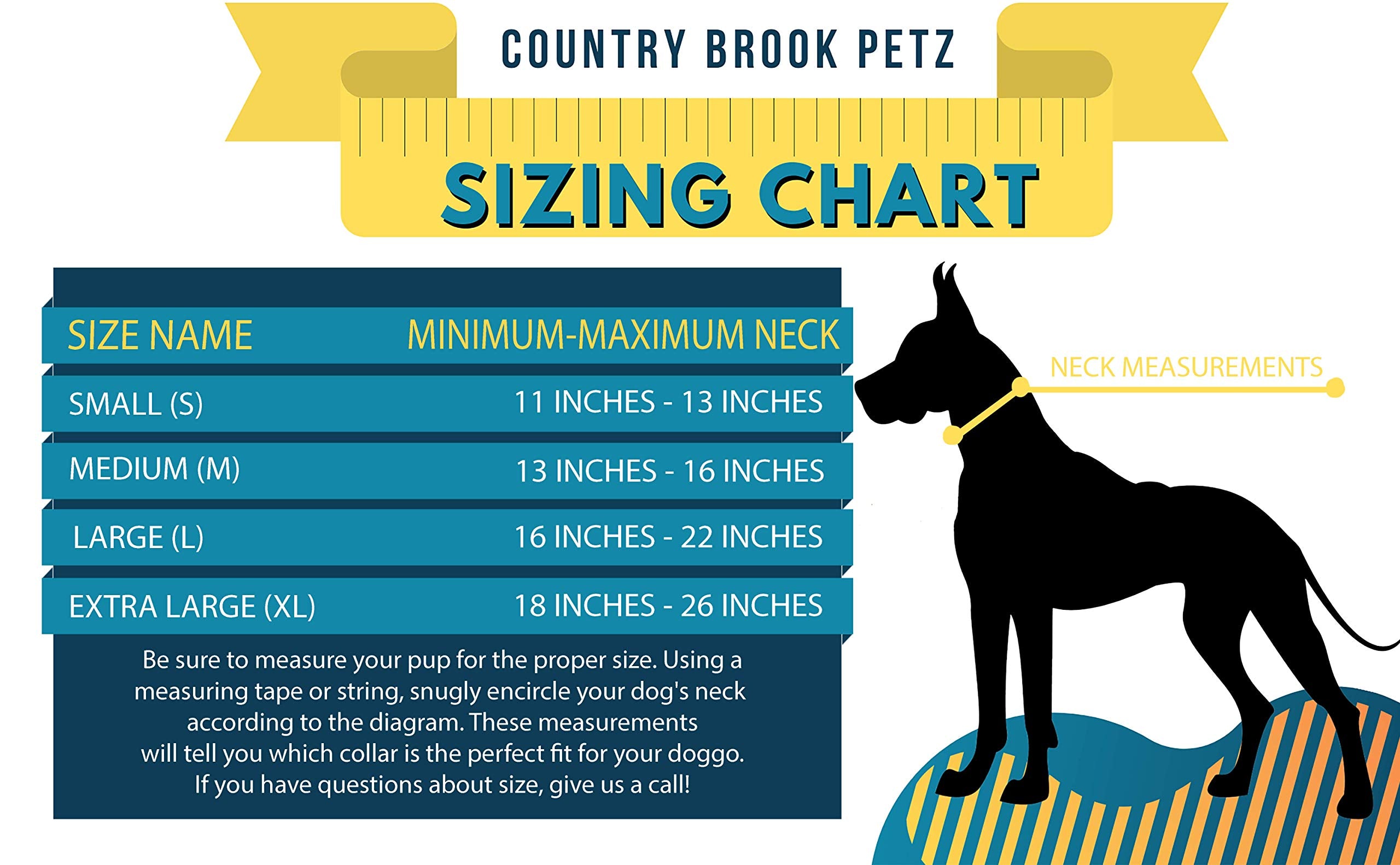 Country Brook Petz - Premium Trippy Doggo Dog Collar & Leash - Groovy Collection Featuring Far Out Designs (1 Inch, Medium)