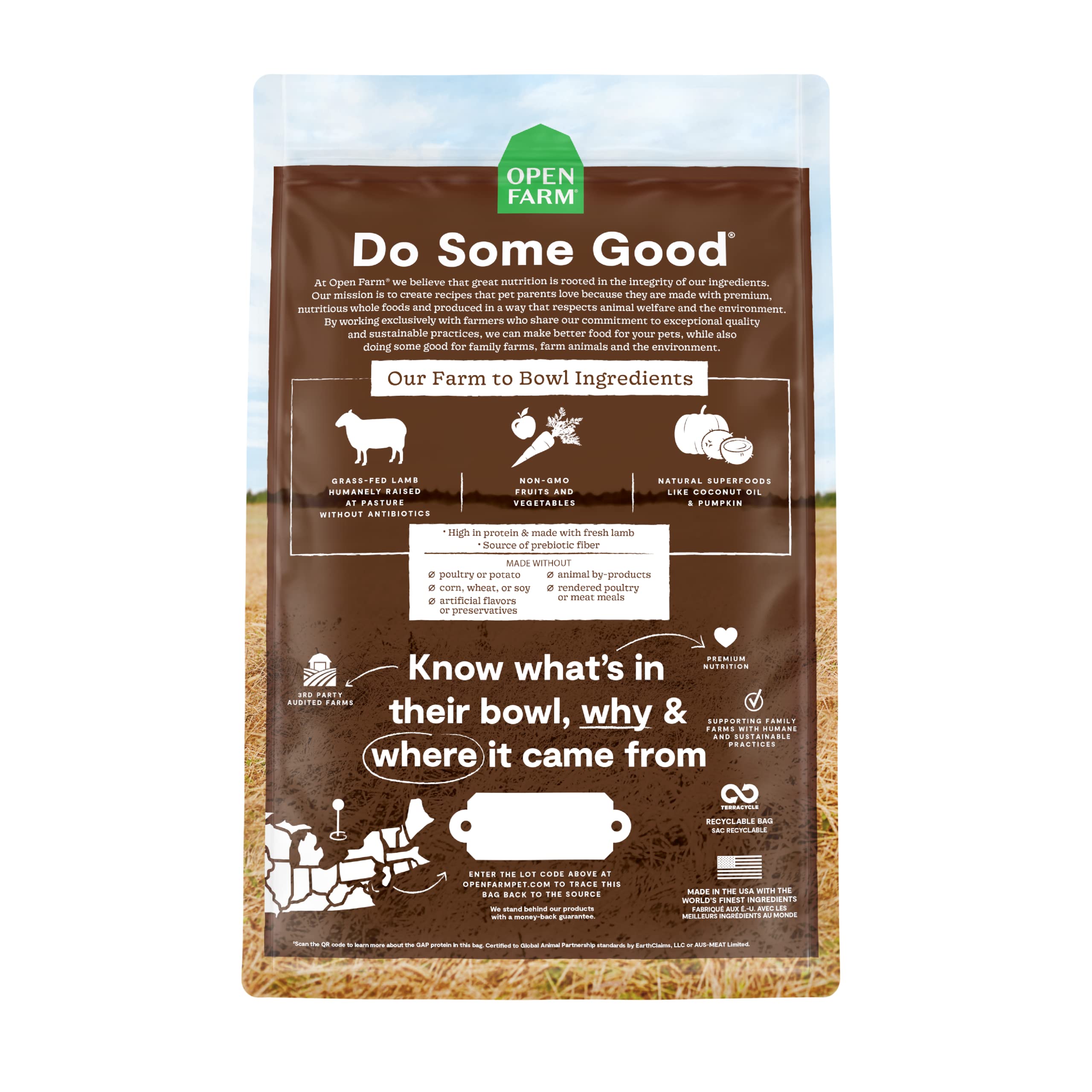 Open Farm Grain-Free Dry Dog Food with Ethically Sourced Ingredients, Non-GMO Veggies & Superfoods to Support Overall Health, Pa