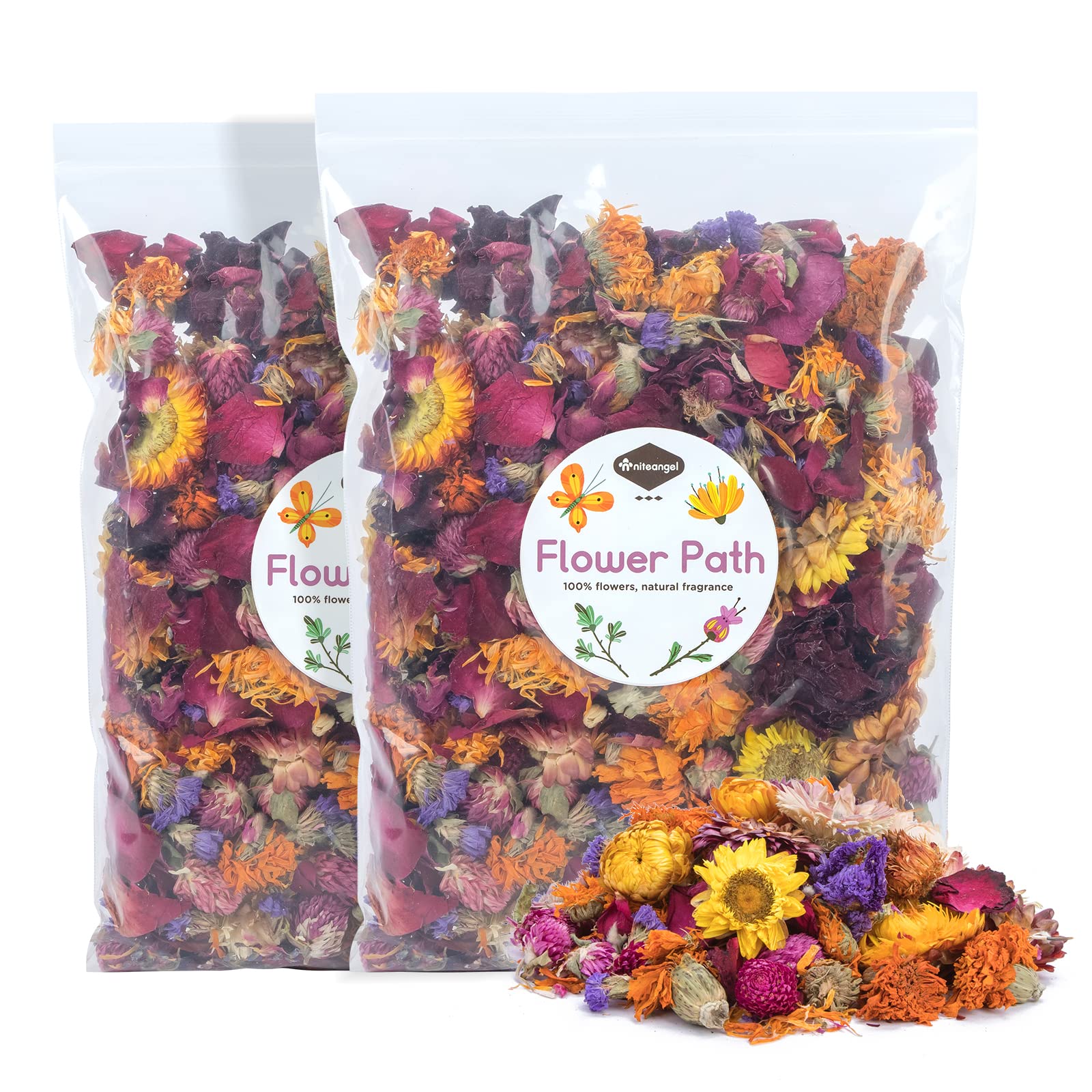 Niteangel Natural & Soft Hamster Bedding Mate Small Animal Habitat Decor For Syrian Dwarf Hamsters Gerbils Mice Degus Bunny Or Other Small-Sized Pet (Flower Version)