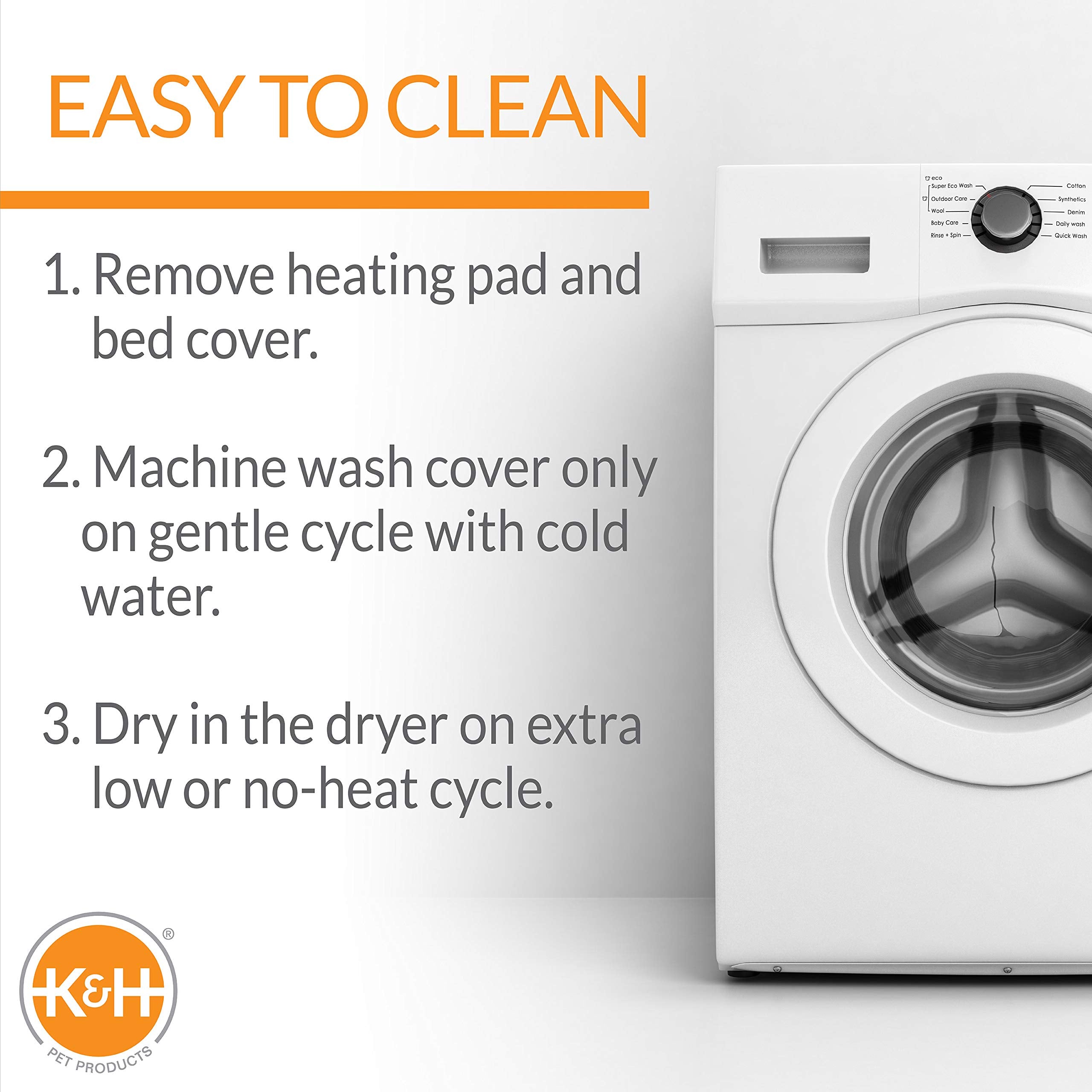 K&H Pet Products Thermo-Kitty Heated Pet Bed, Large Mocha, 22x16, Cozy 7W Cat & Dog Bed for Comfort and Warmth