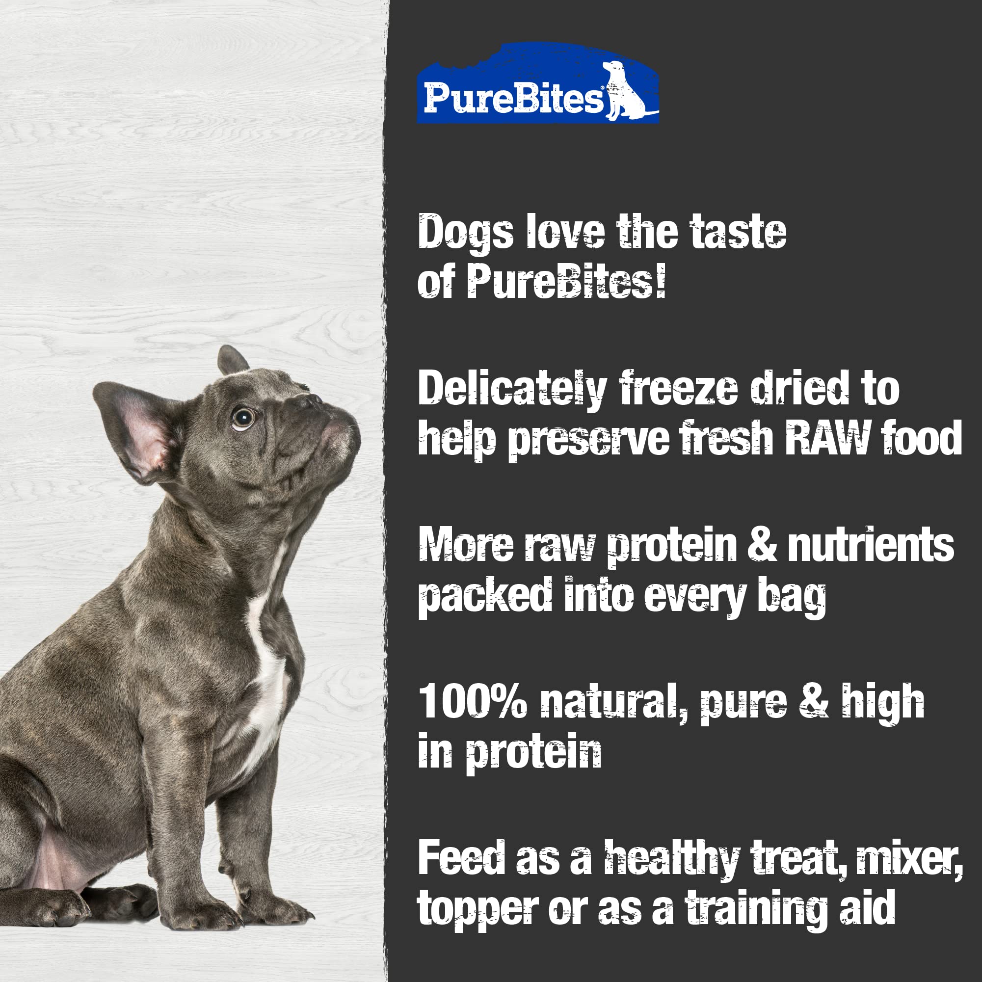 PureBites Freeze Dried Cheddar Cheese Dog Treats 470g  1 Ingredient  Made in USA (Packaging May Vary)