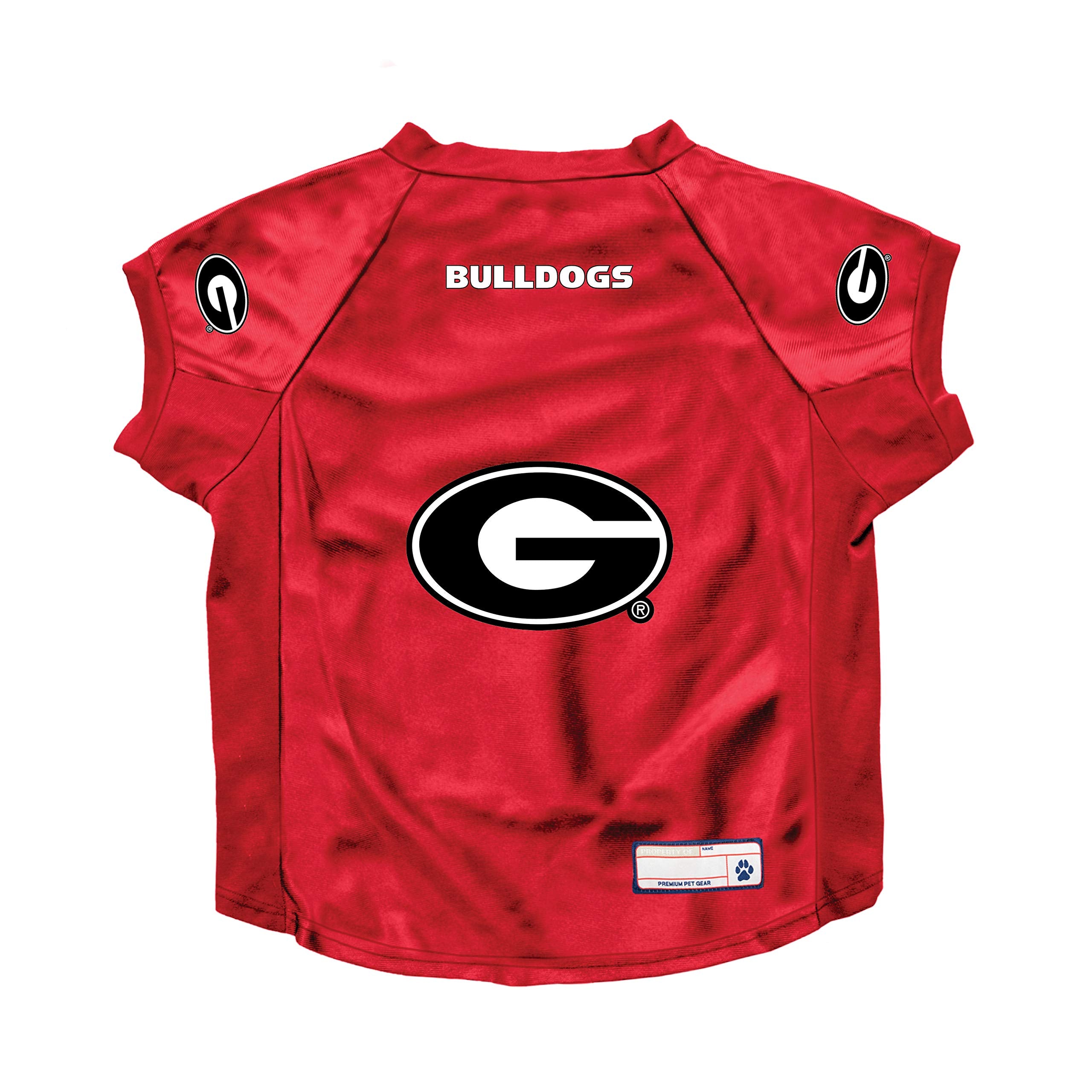 Georgia Bulldogs Pet Jersey Stretch Size Big Dog - Special Order