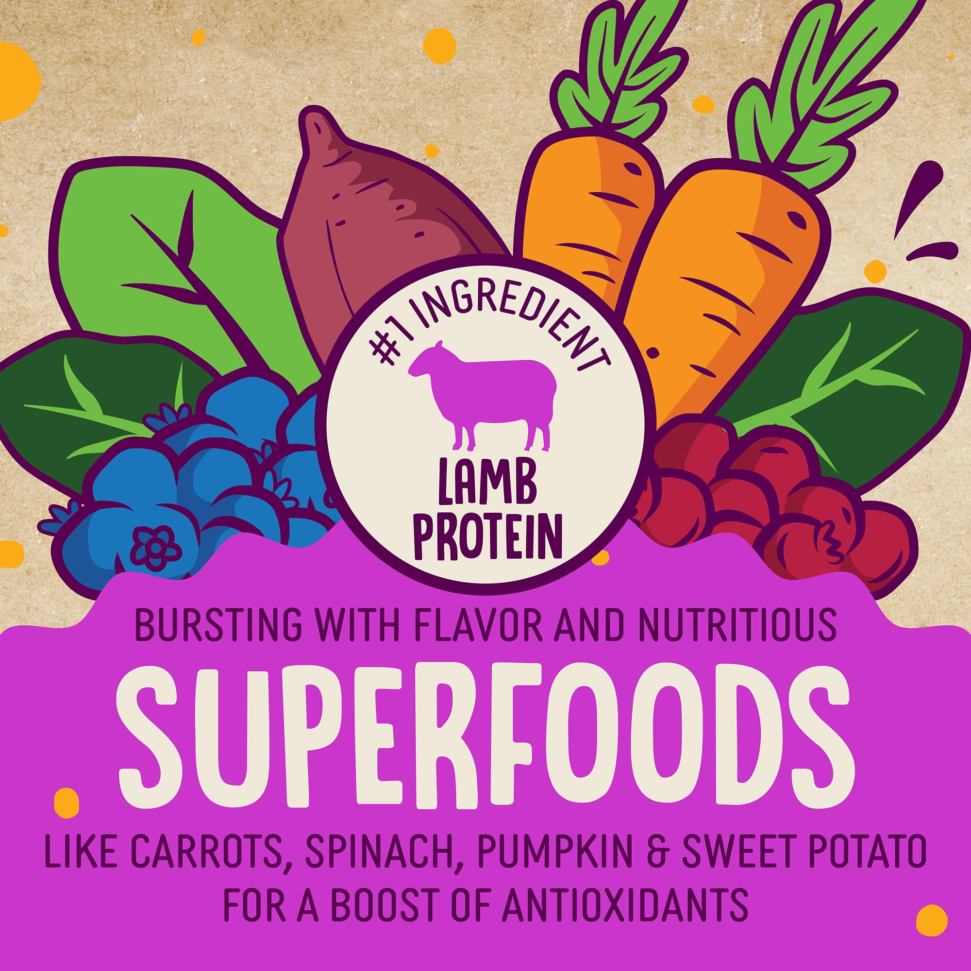 earthborn EarthBites Crunchy Grain Free Treats for Dogs (Lamb)