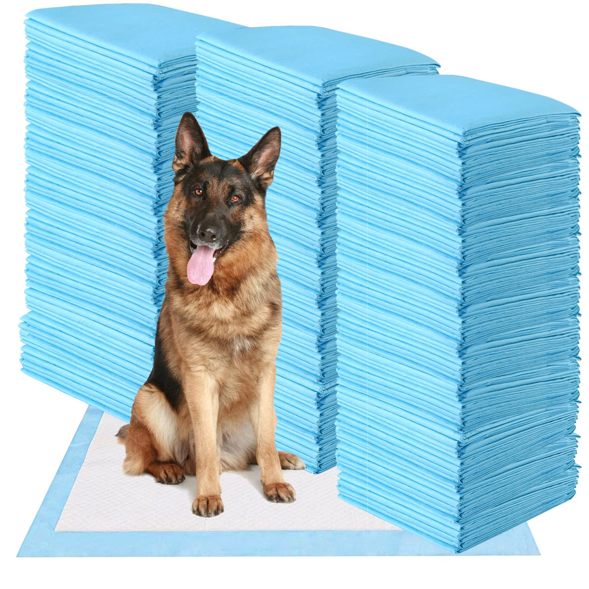 Giantex Puppy Pee Pads 150 Count, 30''X30'' Dog Potty Pads, Powerful Absorbency, 5-Layer Design, Leak-Proof Disposable Pet Piddle Training Pad For Dogs Doggie Cats Rabbits