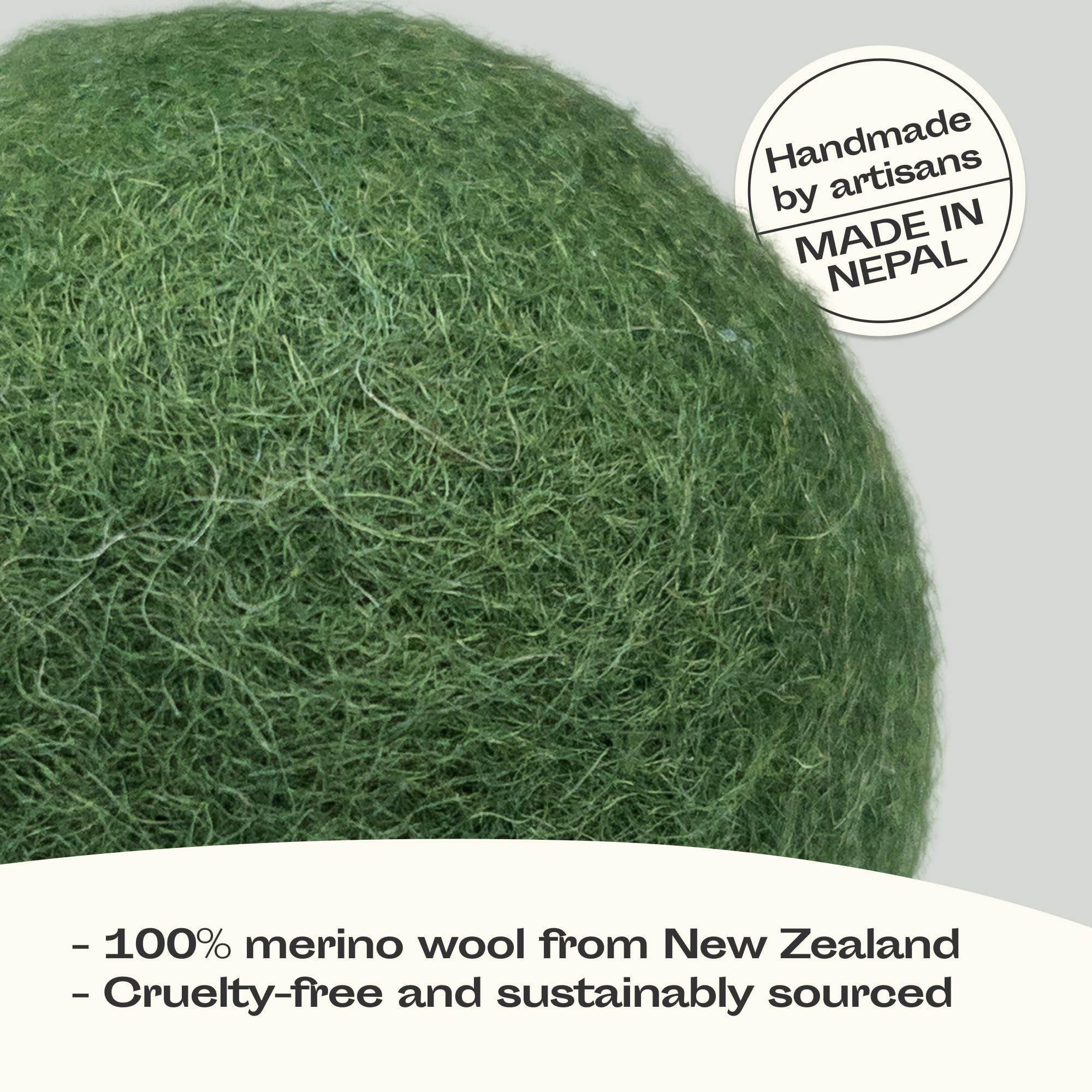 Meowfia Wool Ball Toys - 6-Pack Of Safe For Cats And Small Dogs Balls - 2 Inch Felted Wool Cat Toy And Dog Toy - Perfect With Ca