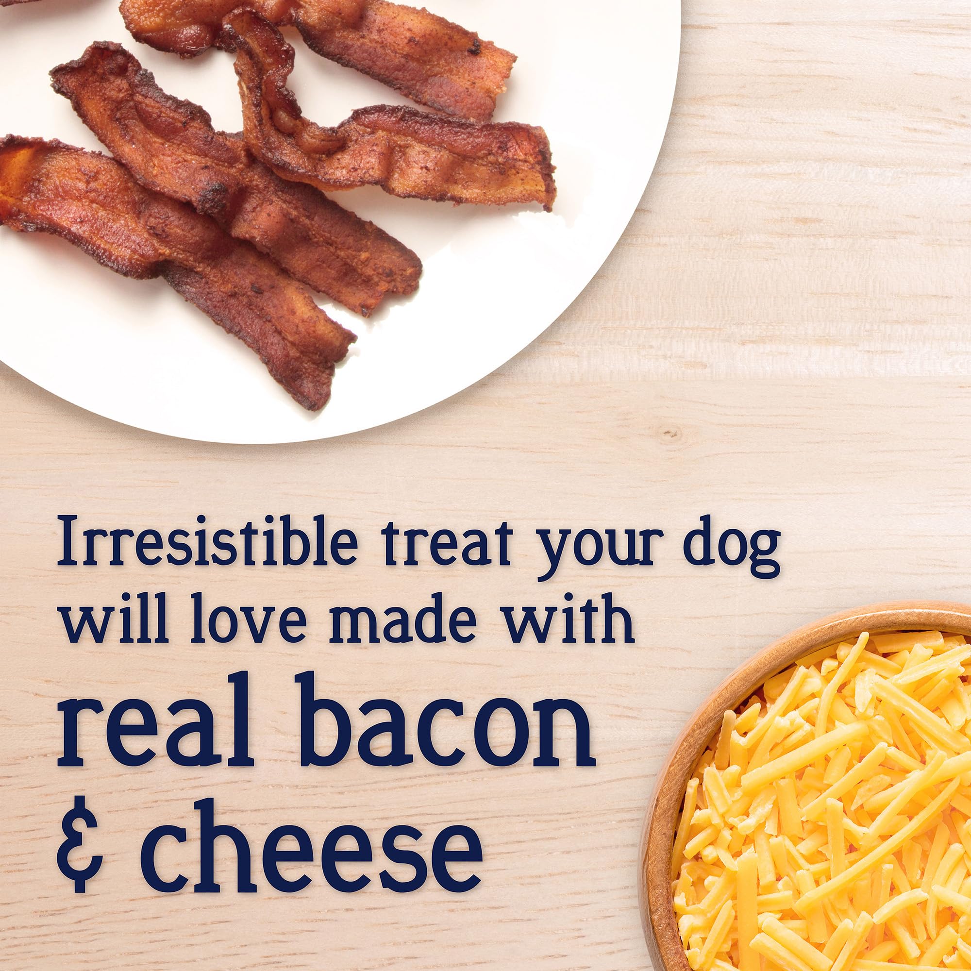 Stewart Freeze Dried Dog Treats, PuffPops Bacon and Cheese Recipe, Gluten Free, 2.8 Ounce Resealable Pouch, Made in USA, Dog Tra