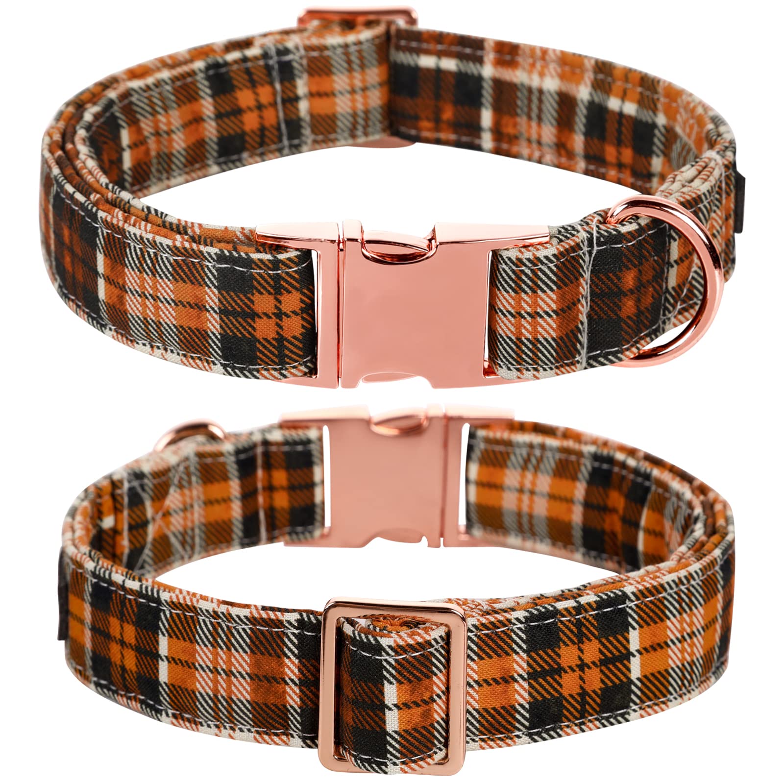 Lionet Paws Halloween Dog Collar With Bowtie - Cute Cotton Adjustable Fall Bowtie Dog Collar With Metal Buckle For Small Medium Large Dog Girl Boy Gift, Xxs, Neck 7-11In