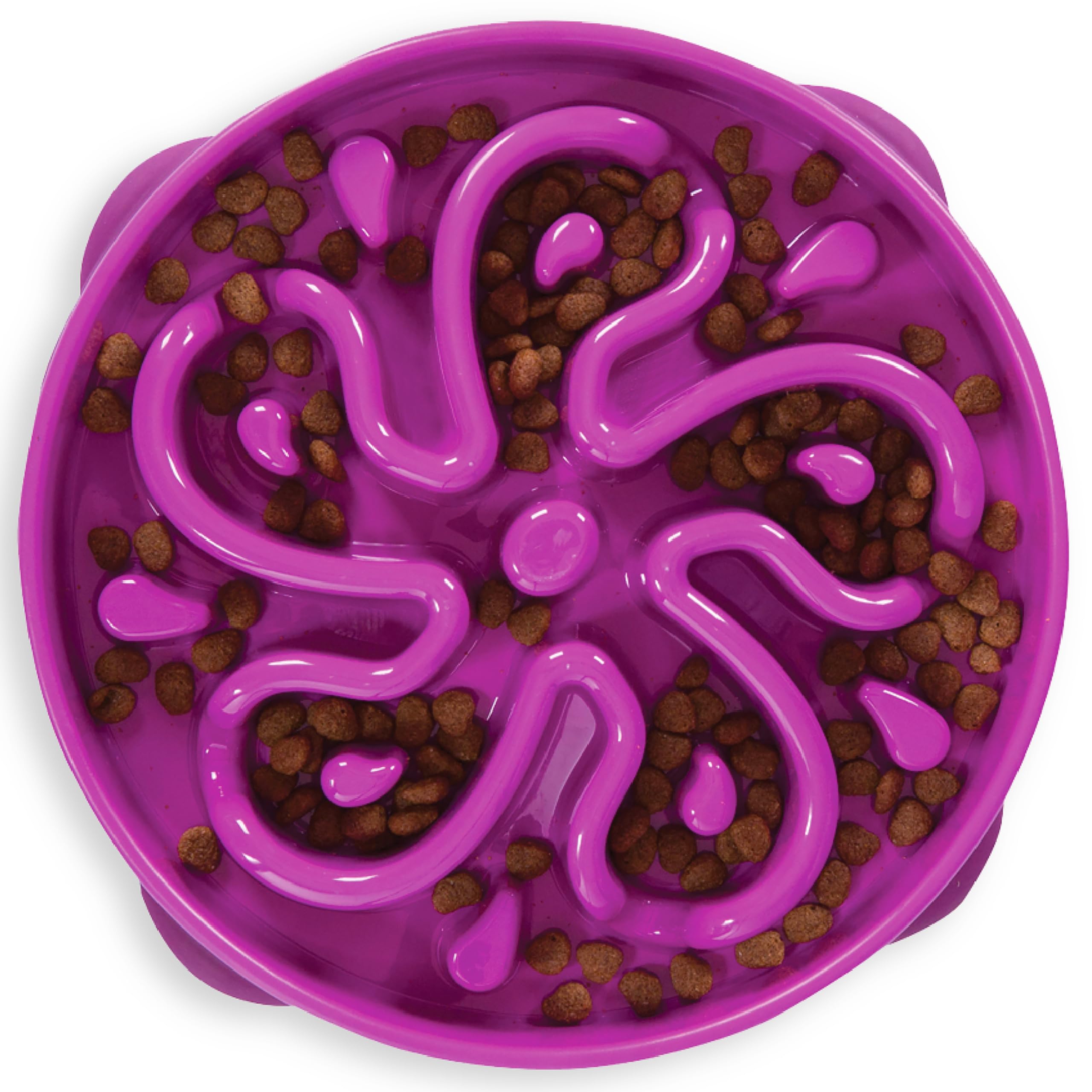 Outward Hound Large Slow Feeder Bowl, Puzzle Maze for Fast Eaters, Medium to Large Dogs, Helps Prevent Bloat & Aid Digestion, Ho