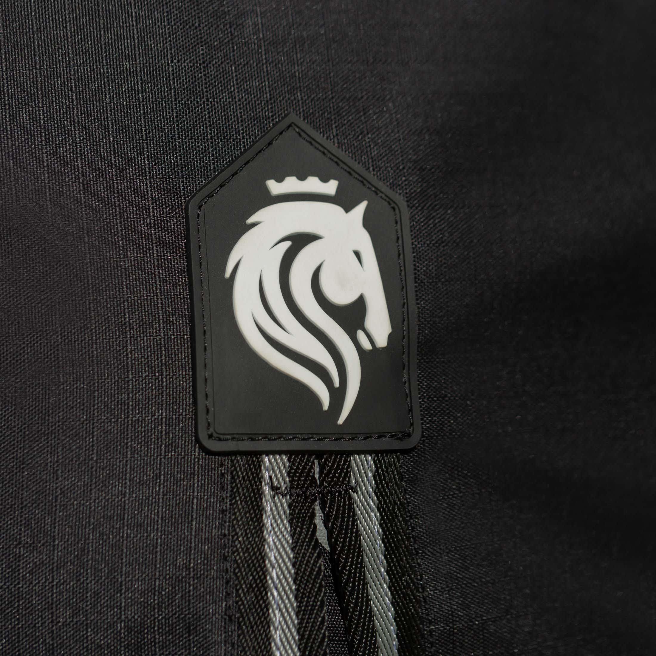 Equinavia Norse 200G Medium Weight Horse Blanket | Waterproof Winter Turnout - Black - 66 In - Black - 69 In