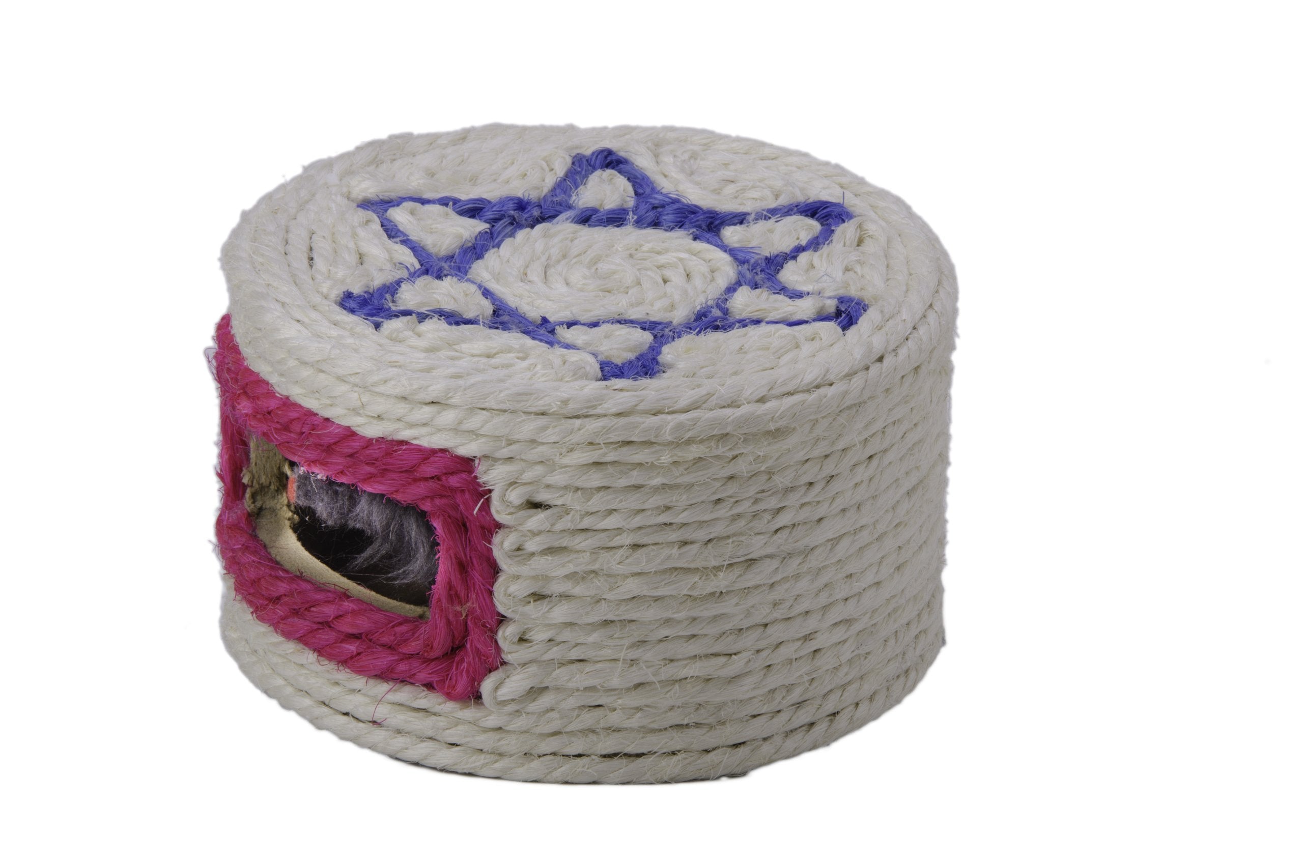 Copa Judaica Scratch Box For Cats, 3.75 By 6.25-Inch Diameter, Natural