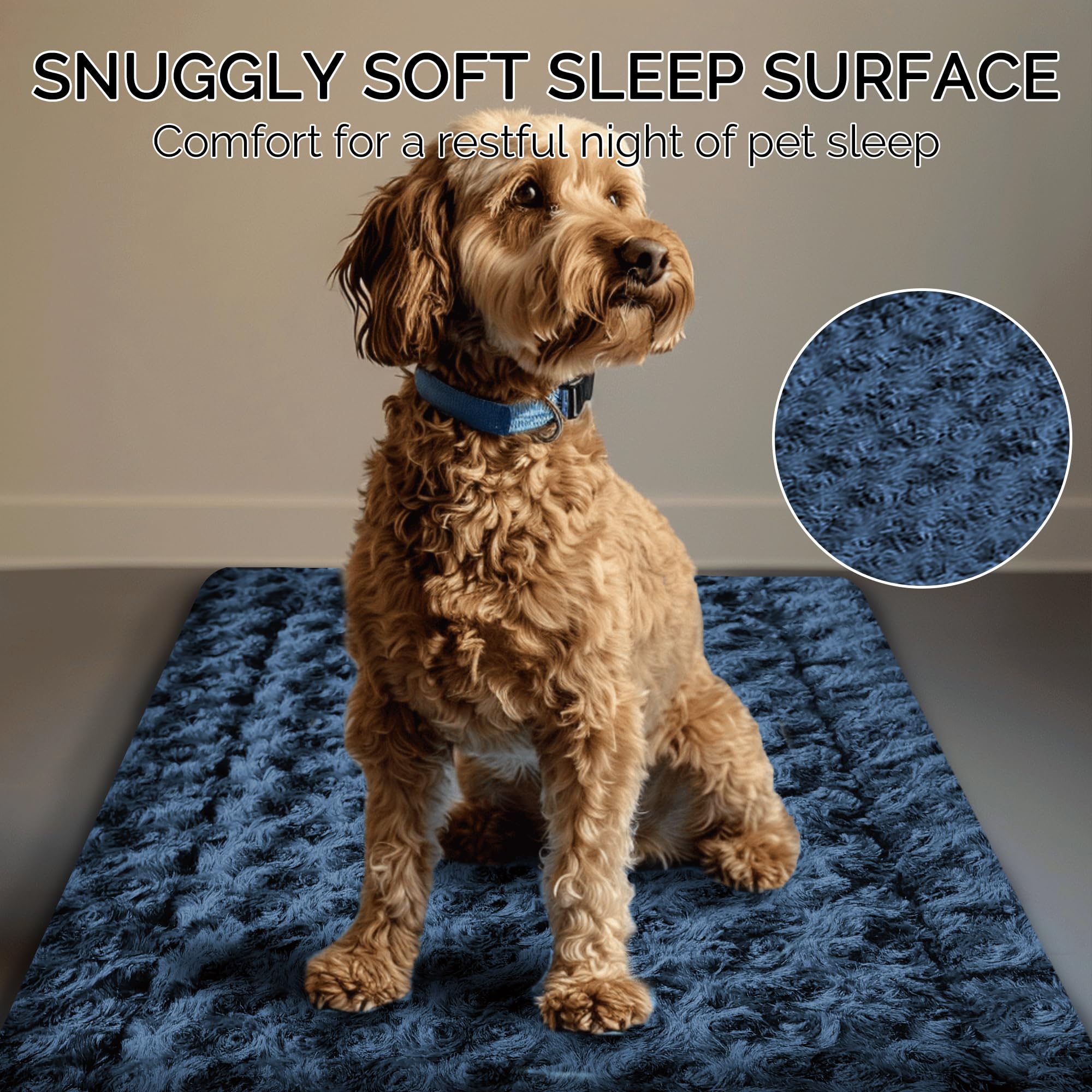 Reversible Dog Mat For Pet Comfort - Soft Bed Crate Pads With Dual-Sided Design For All Seasons - Durable, Machine Washable For
