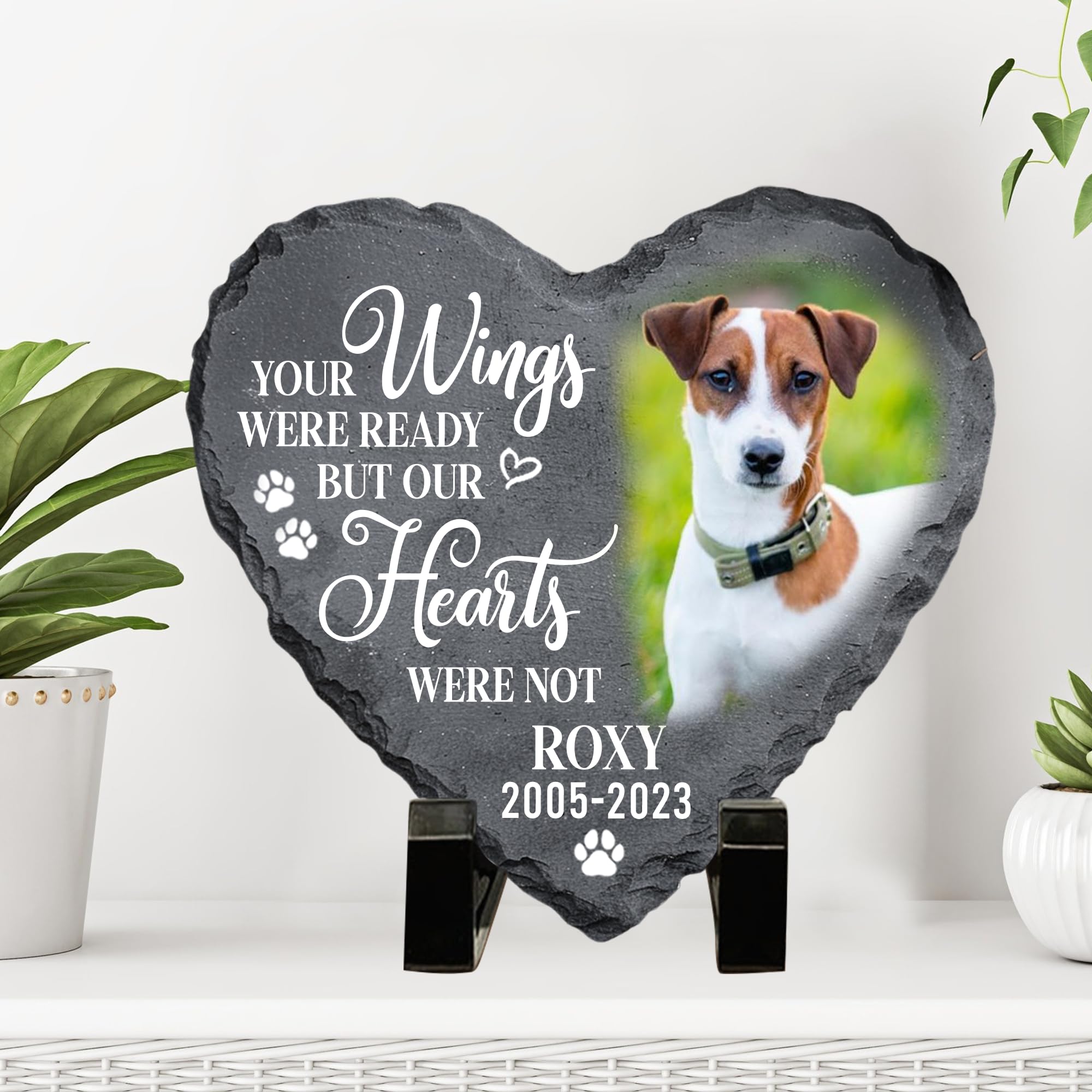 Famitrendz Personalized Dog & Cat Memorial Stones - Custom Photo Pet Memorial Gifts For Loss Of Dog Or Cat