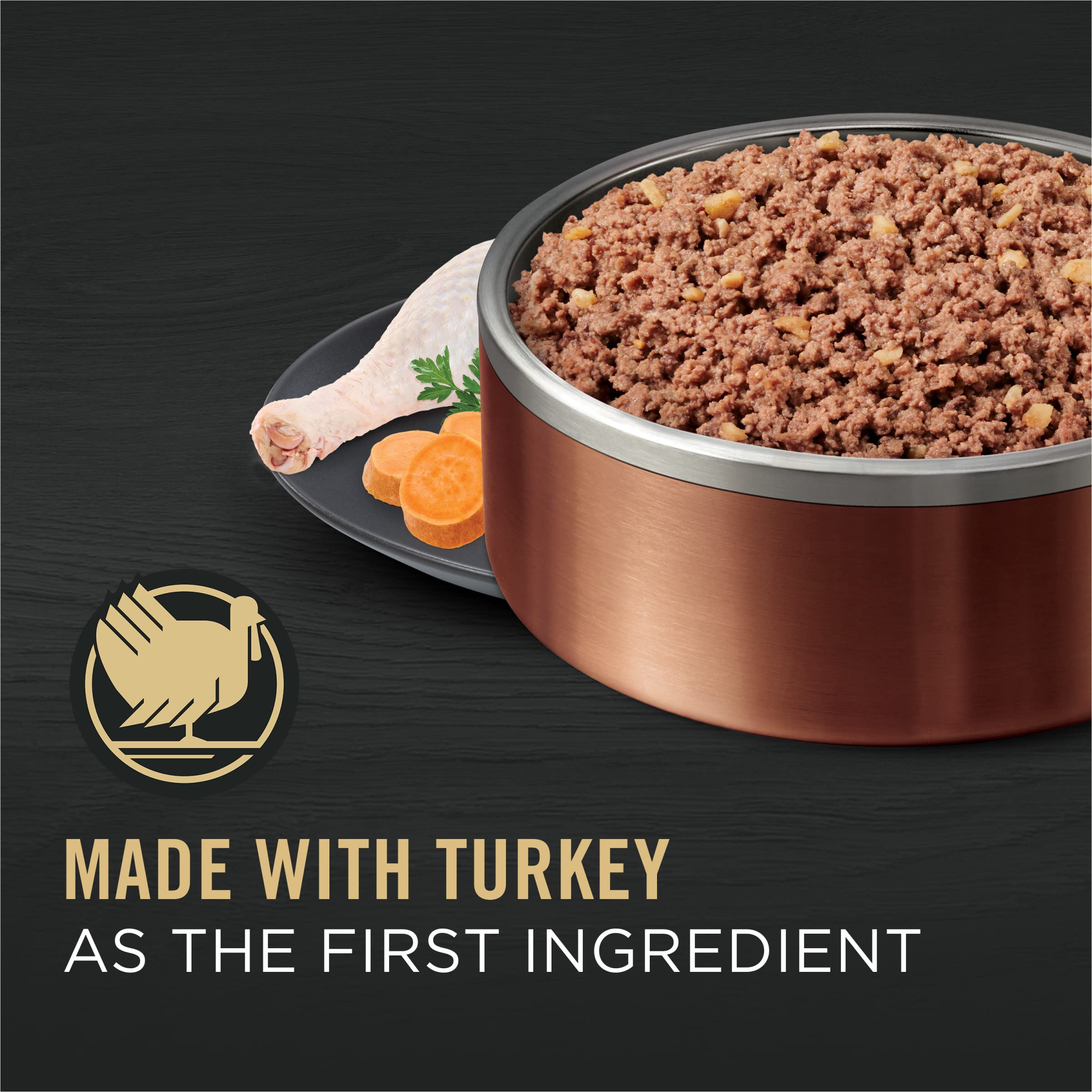 Purina Pro Plan Dog Food, Grain Free Wet Classic Turkey and Sweet Potato Entr  e - (Pack of 12) 13 oz. Cans